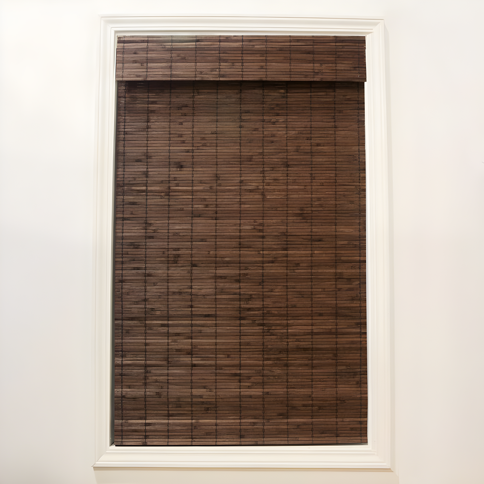 Cocoa Bamboo Cordless Blackout Roman Shade, 23-inch