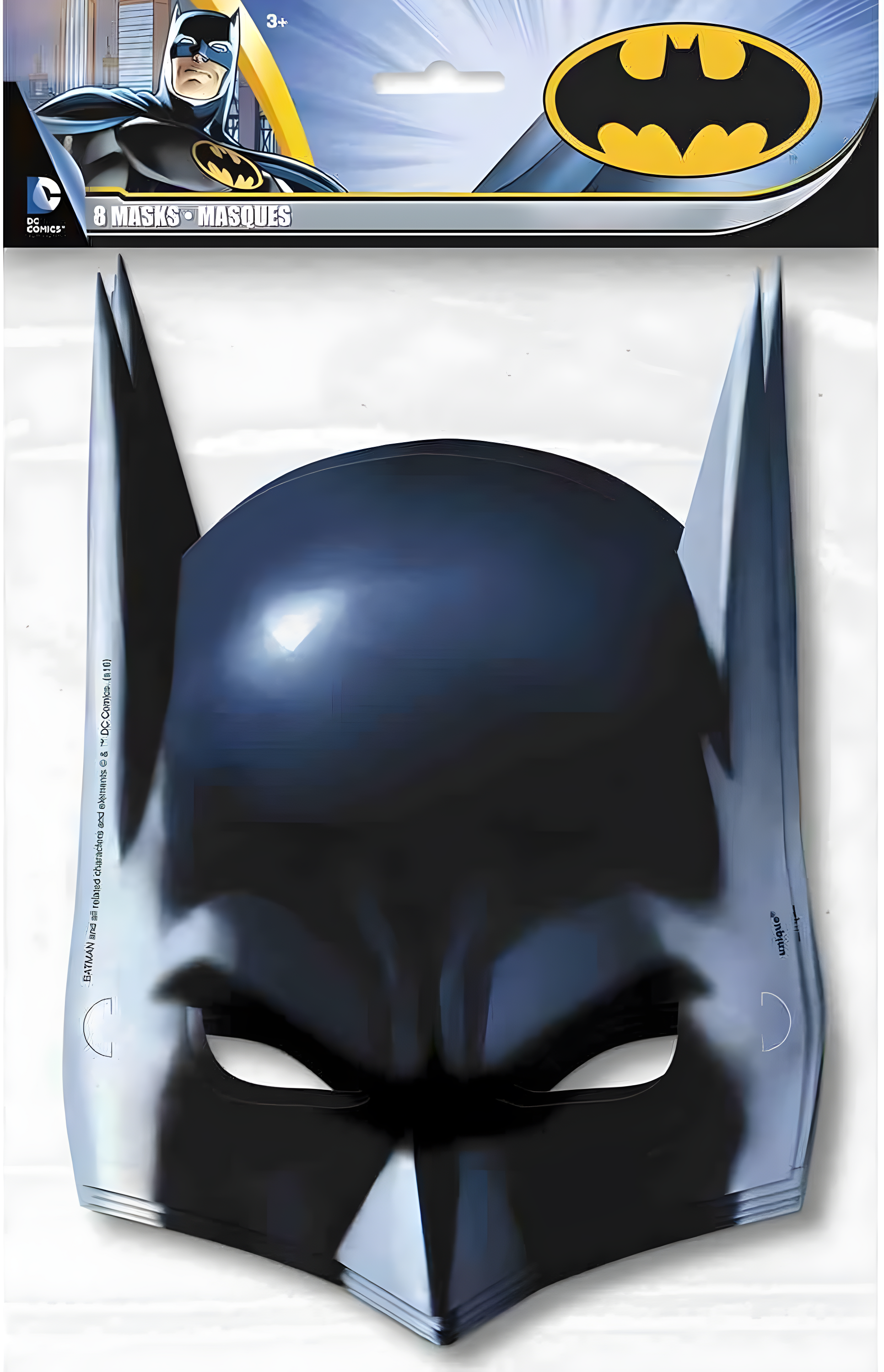 Batman Black Paper Mask with Elastic Band