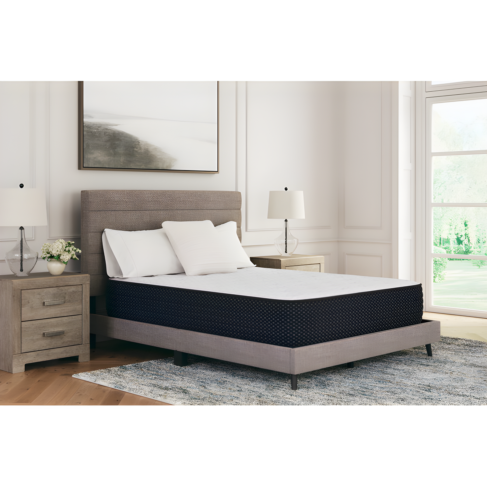 Twin White 12" Gel Memory Foam Innerspring Mattress