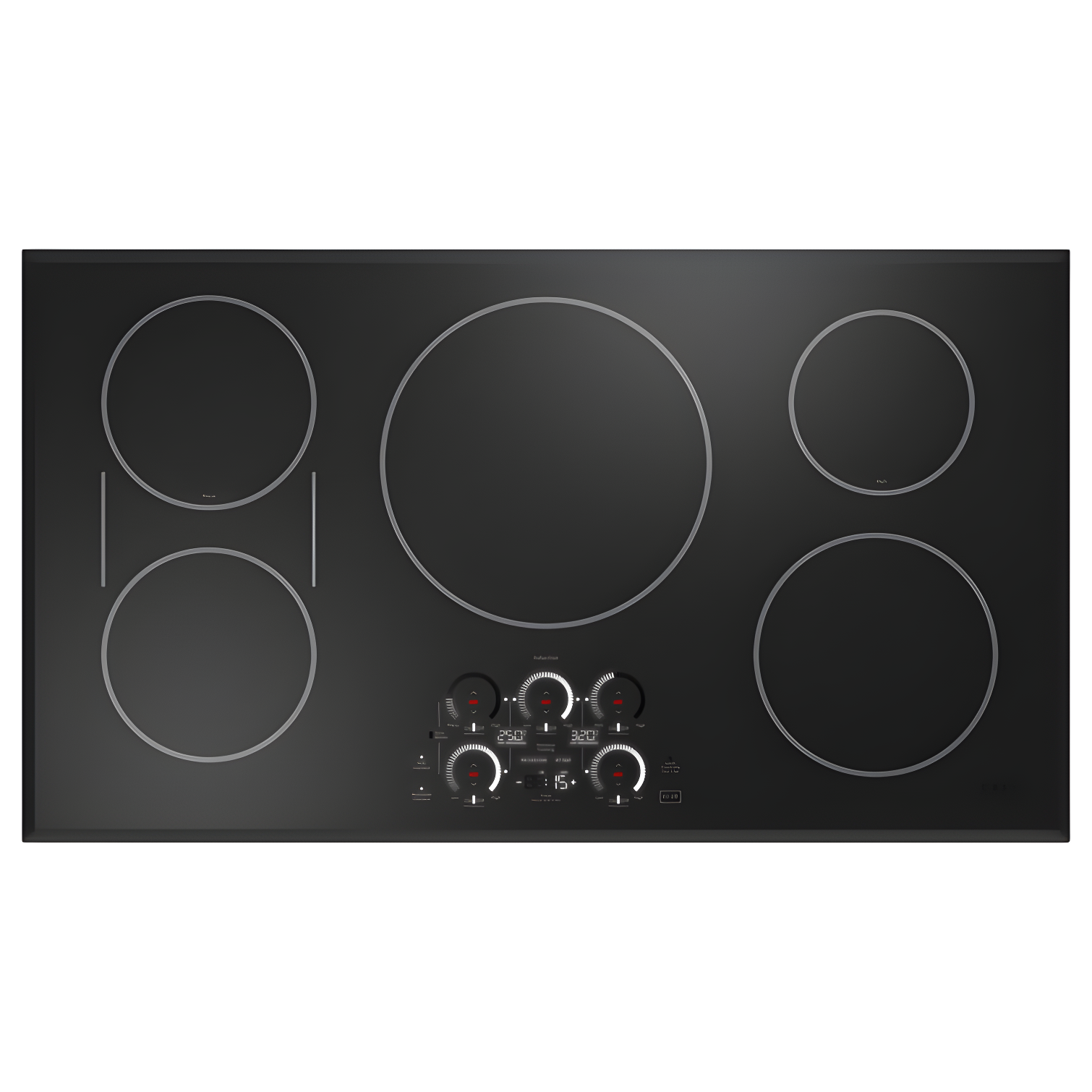 36" Black Induction Cooktop with Touch Control and 5 Burners