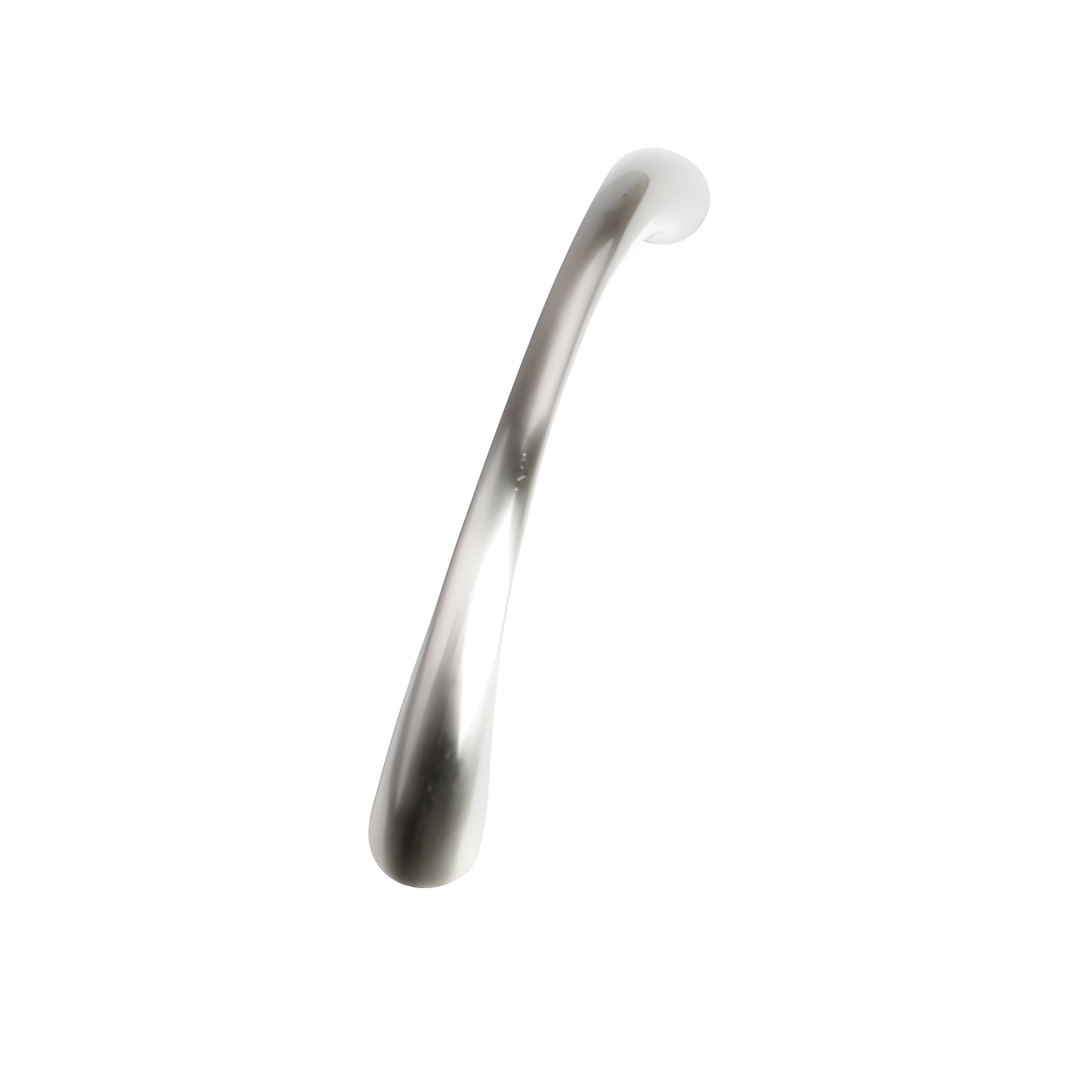 Satin Nickel Modern Full-Curve Bow Cabinet Handle 10-Pack