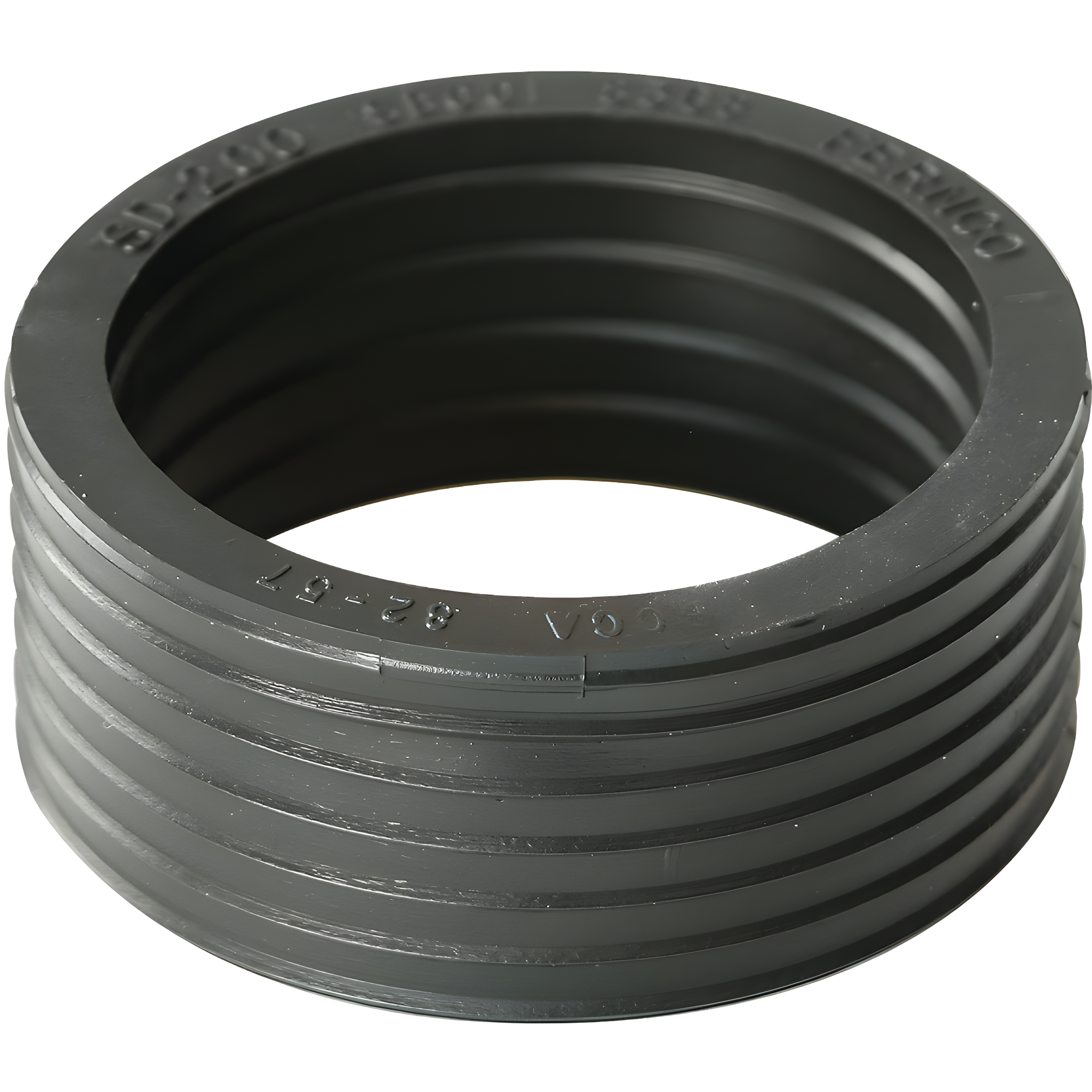 Black PVC 2-Inch Shower Drain Connector