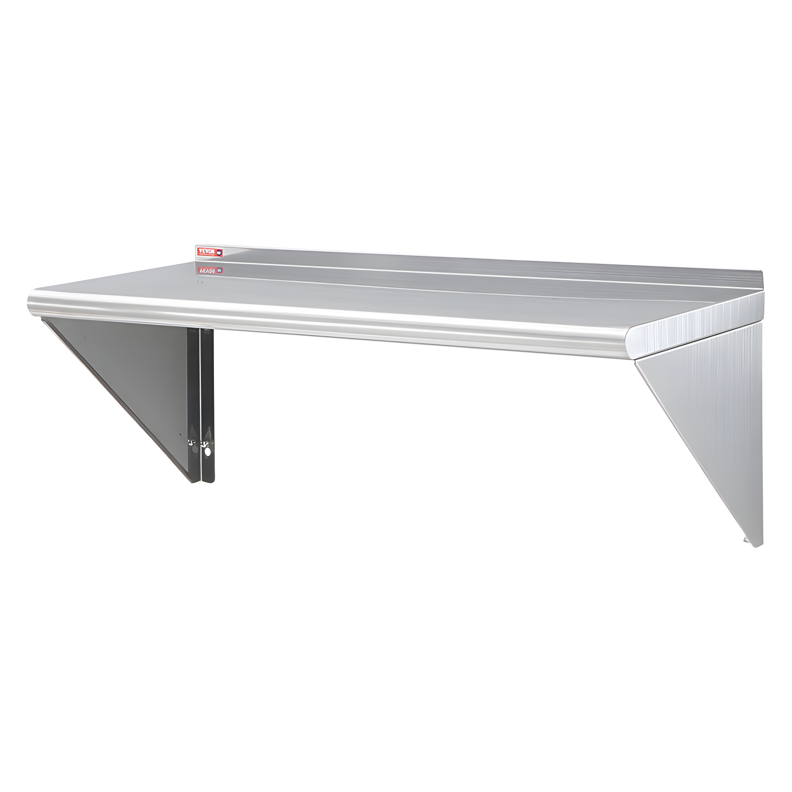 Stainless Steel Wall Mounted Kitchen Shelf with Brackets