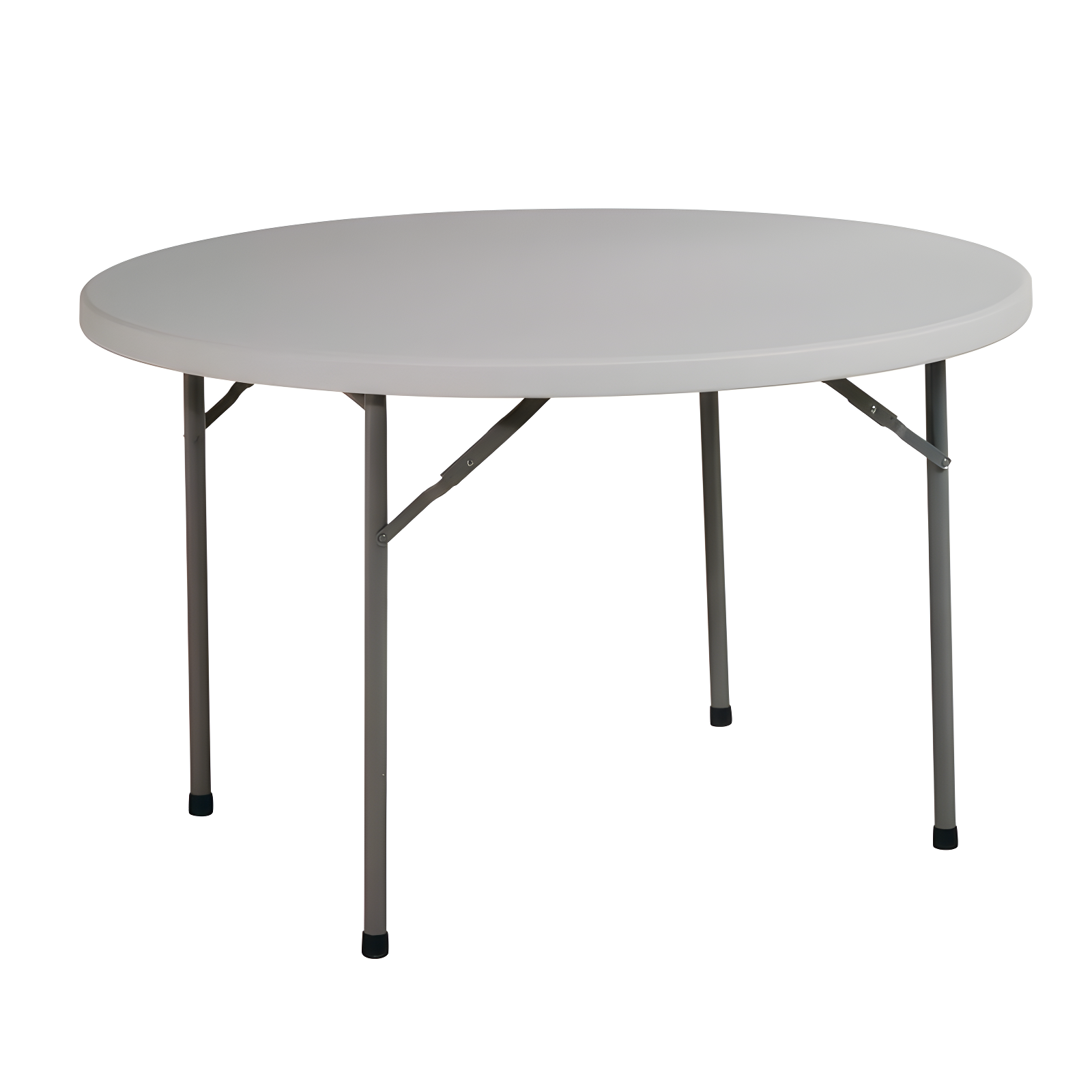 48'' Light Gray Resin Round Folding Table