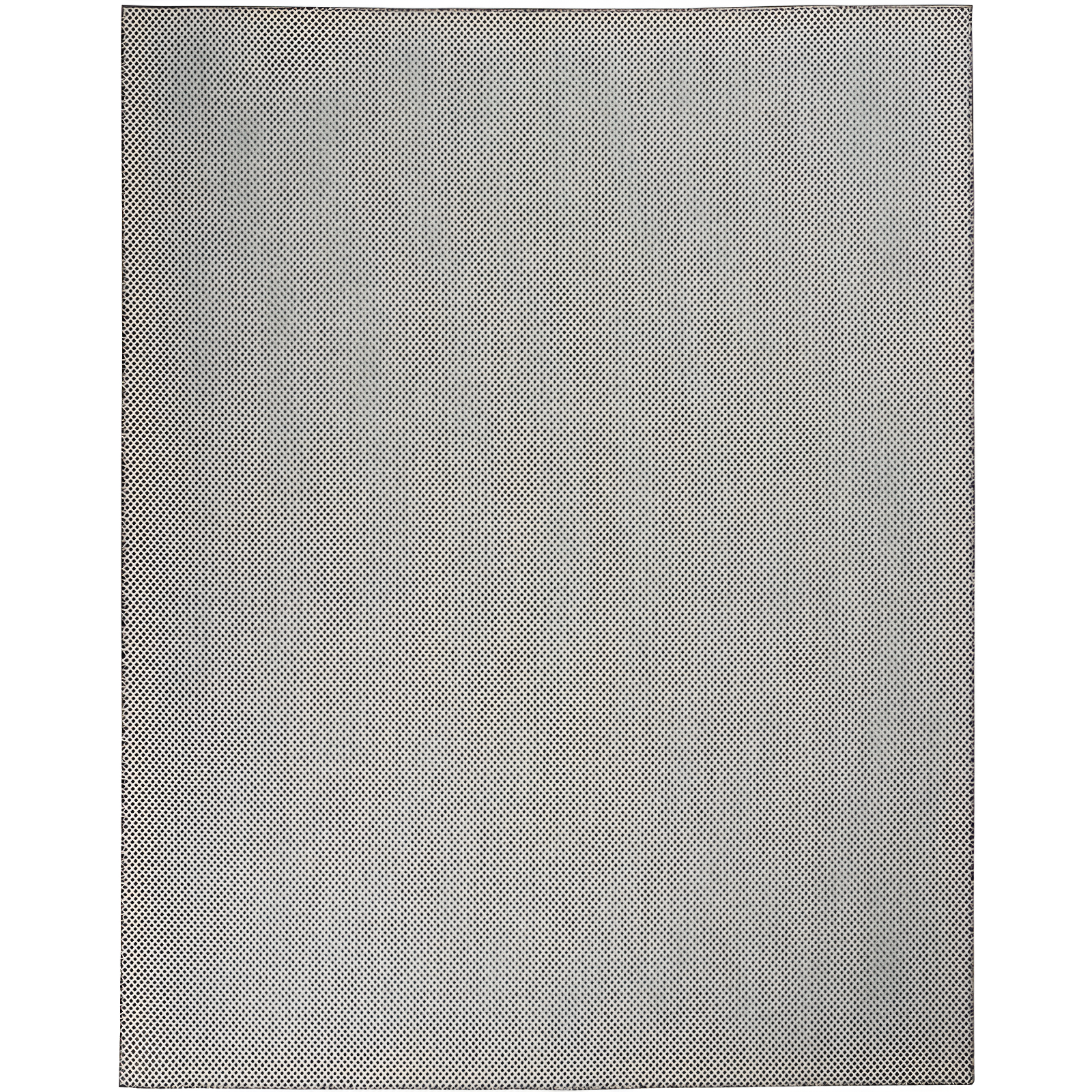 Courtyard Ivory Charcoal Geometric 8' x 10' Easy-Care Rug