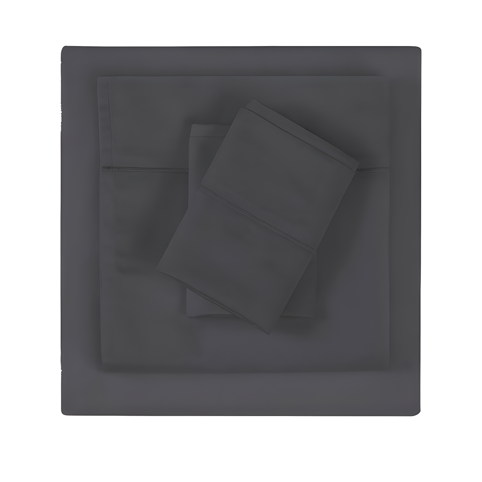 Twin Dark Grey Cotton Sateen 2-Piece Sheet Set