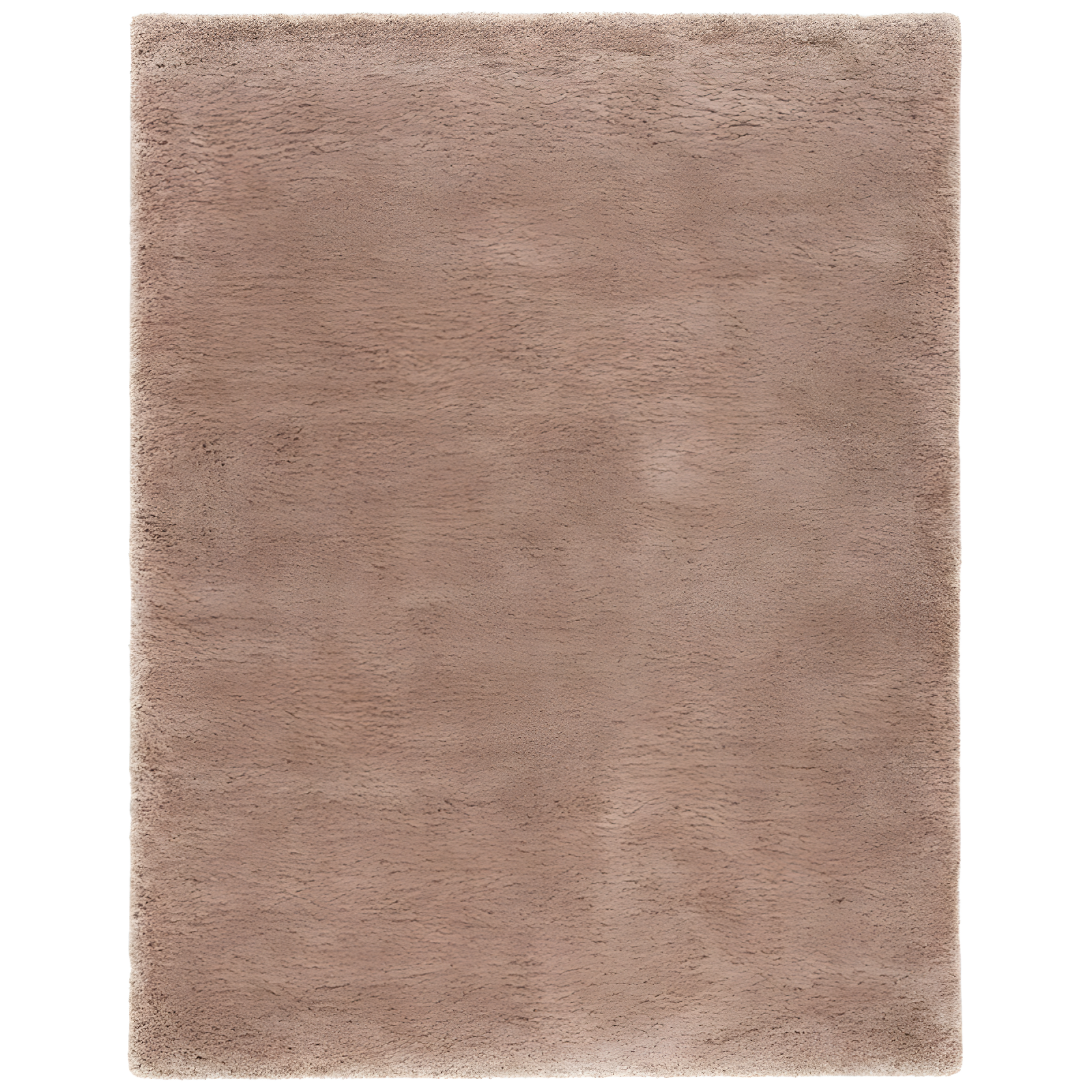 Luxurious Dark Beige 8' x 10' Reversible Shag Area Rug