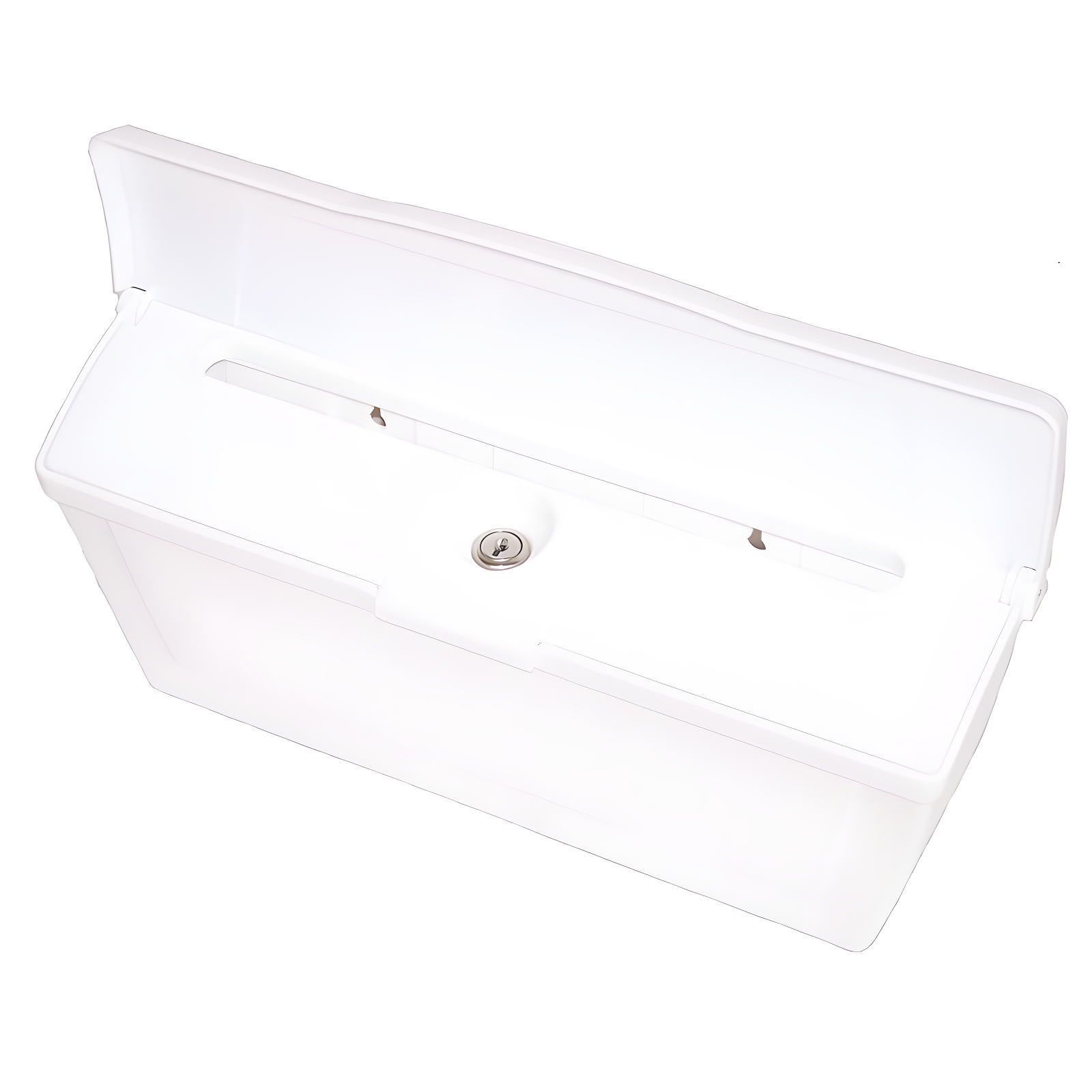 White Lockable Plastic Wall Mounted Mailbox