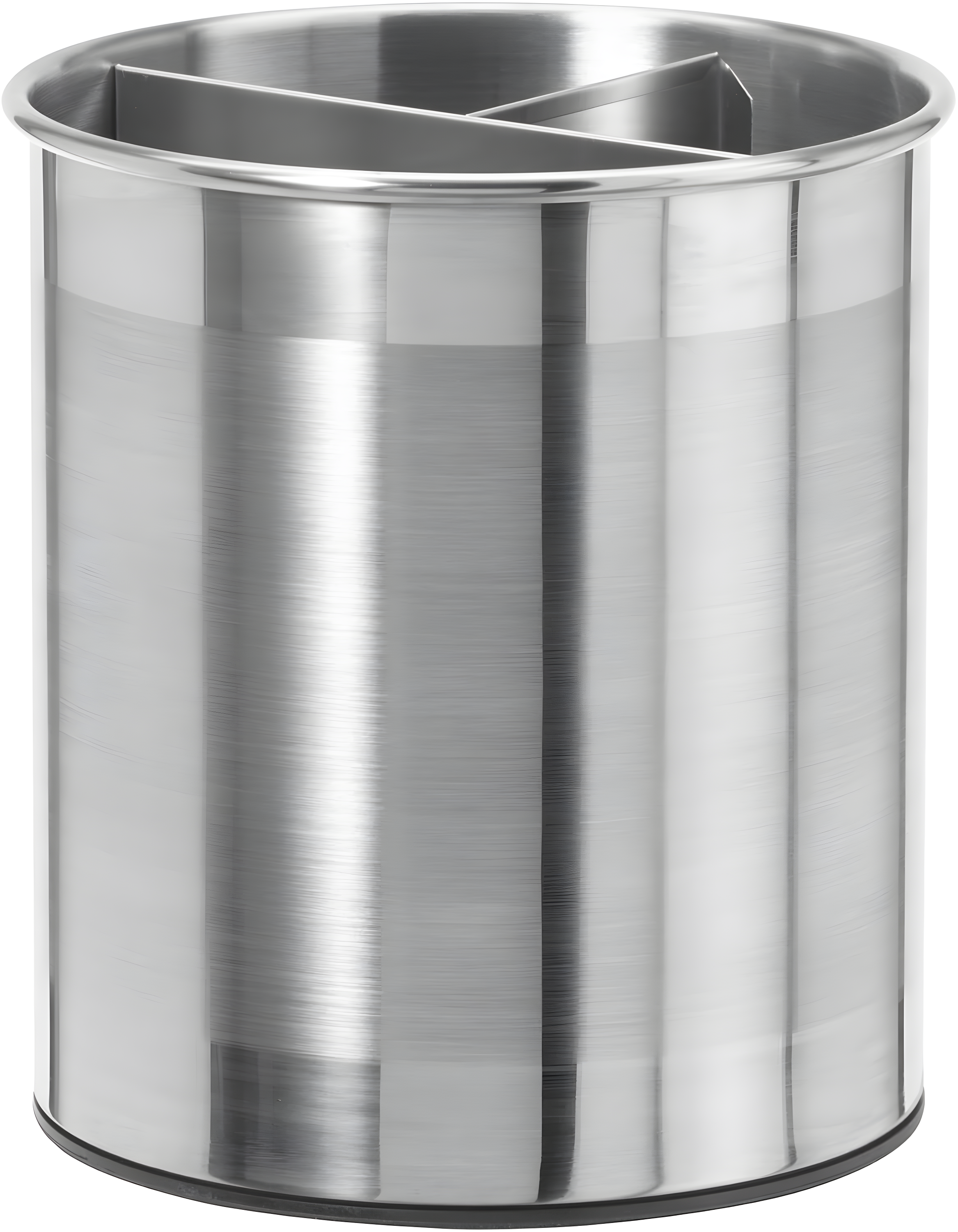 Stainless Steel Rotating Kitchen Utensil Holder with Divider