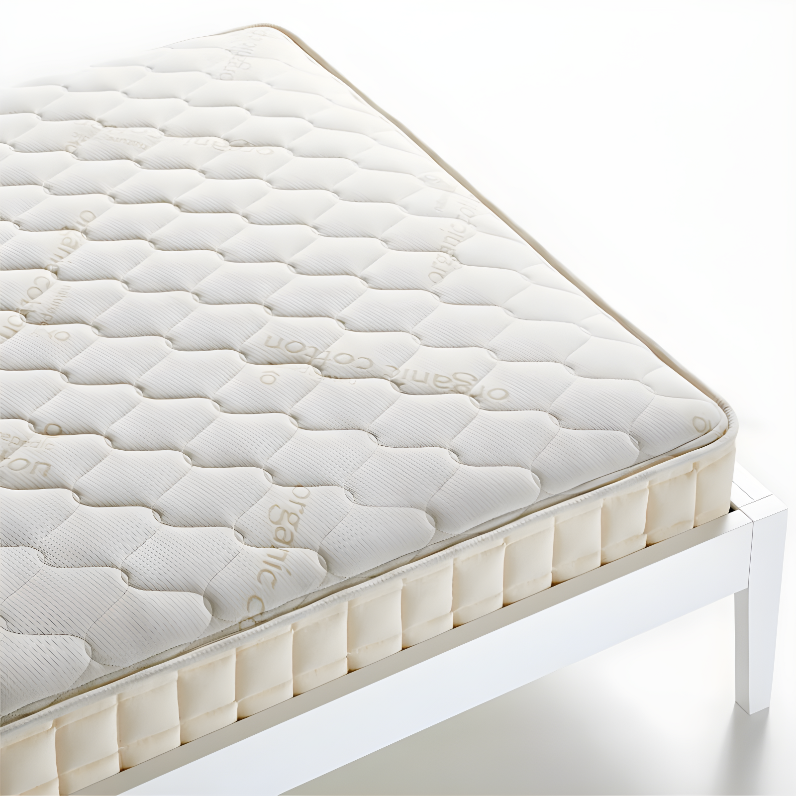 Twin Organic Cotton Innerspring Mattress with Latex Foam