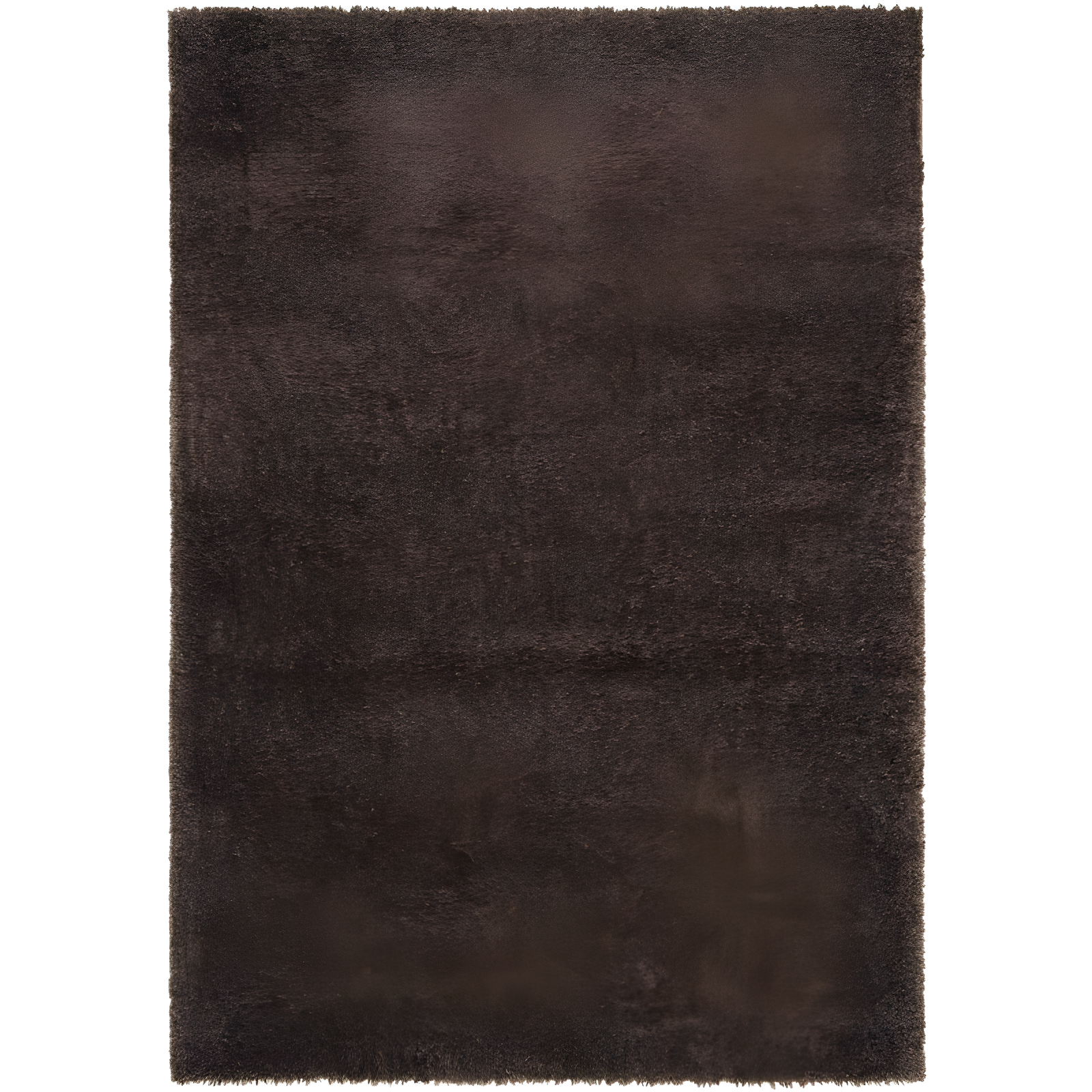 Cozy Comfort Brown Synthetic 8' x 10' Shag Area Rug