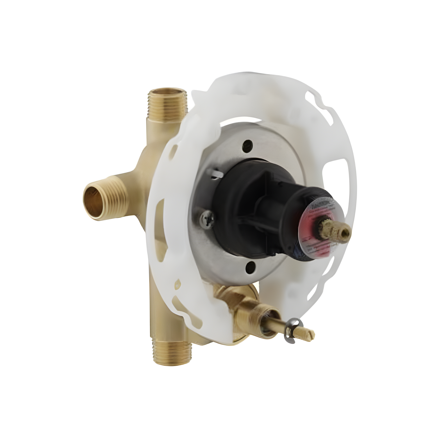 Rite-Temp Brass Pressure-Balancing Valve with Push-Button Diverter