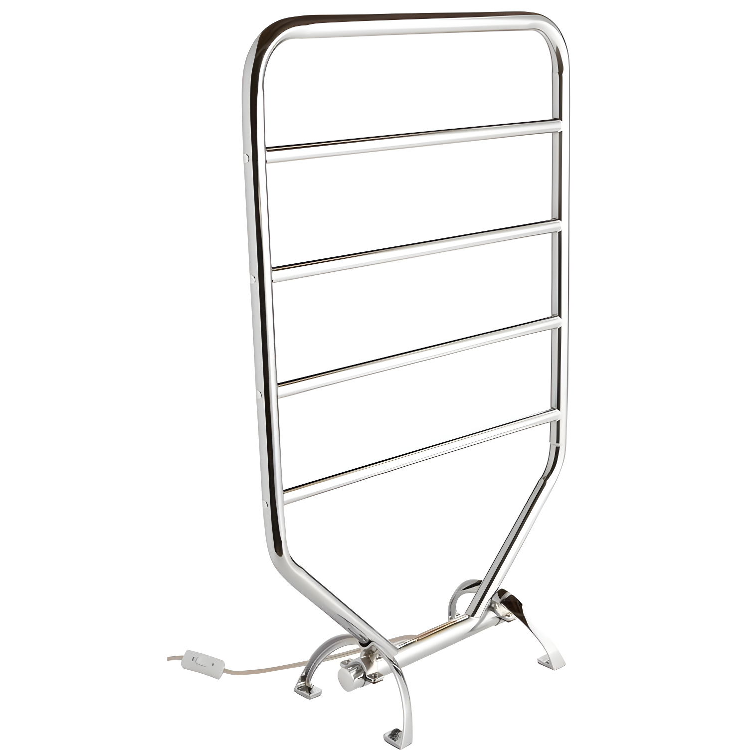 Chrome 34-Inch Free-Standing or Wall-Mounted Towel Warmer