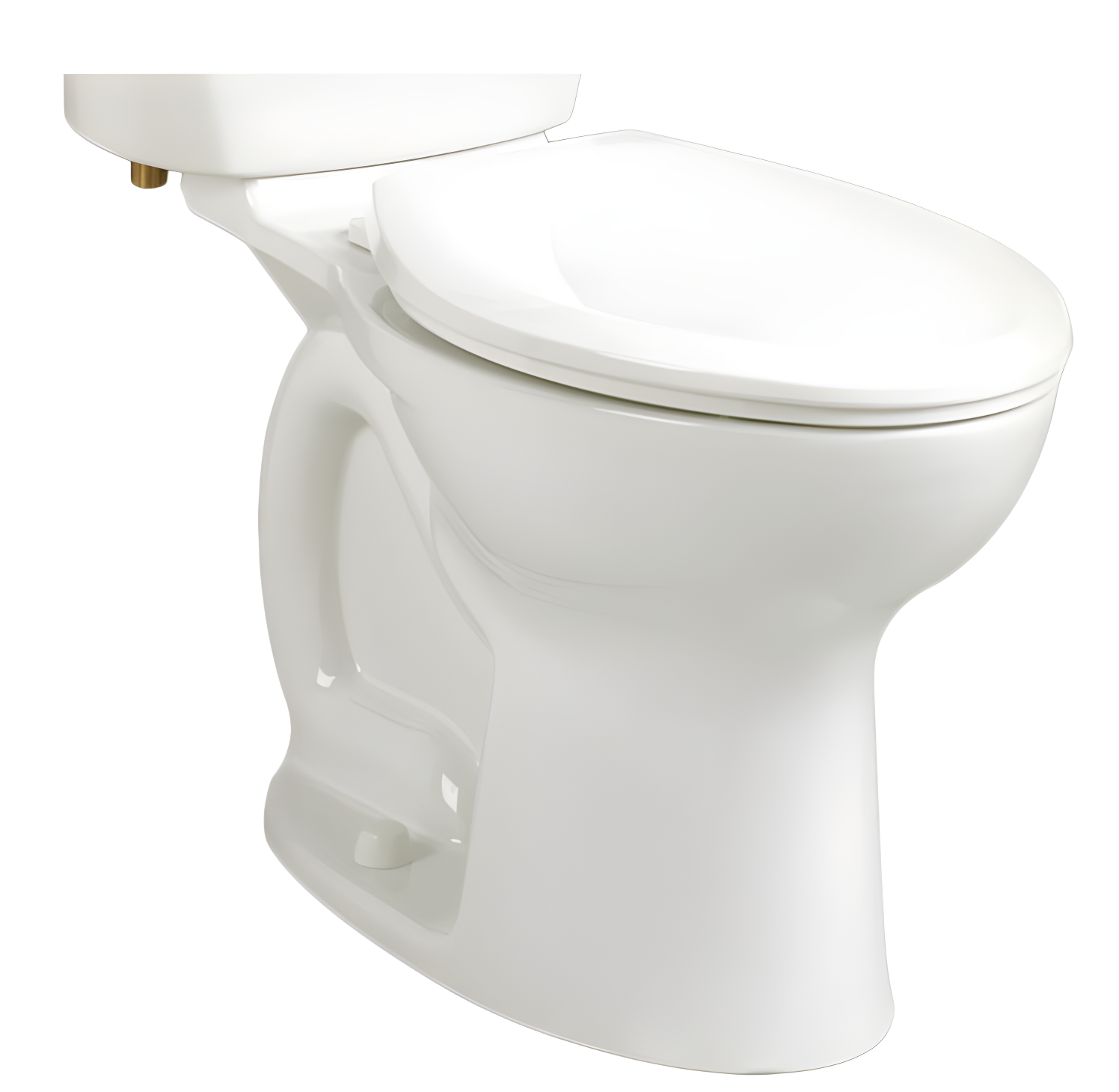 White Vitreous China Round Dual Flush Toilet Bowl