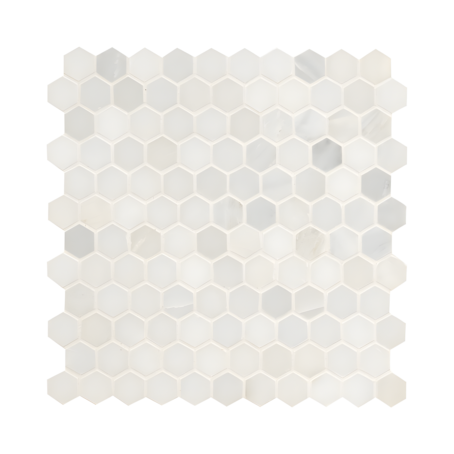 Arabescato Carrara White Marble Hexagon Mosaic Tile