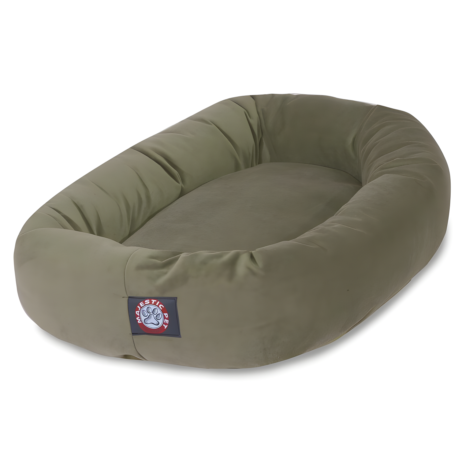 Large Sage Faux Suede Orthopedic Elevated Dog Bed