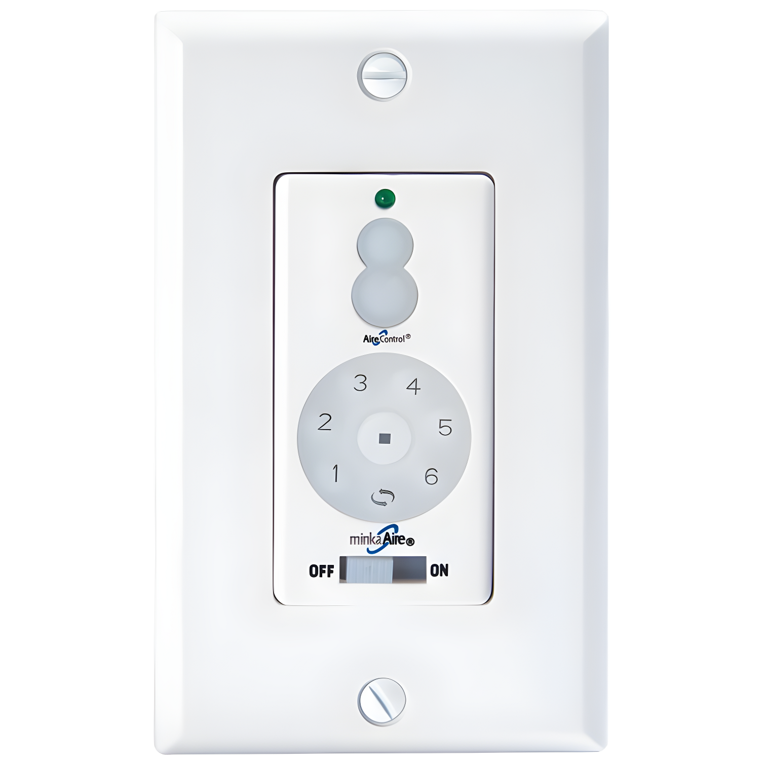 White Plastic Wall Control for Ceiling Fans