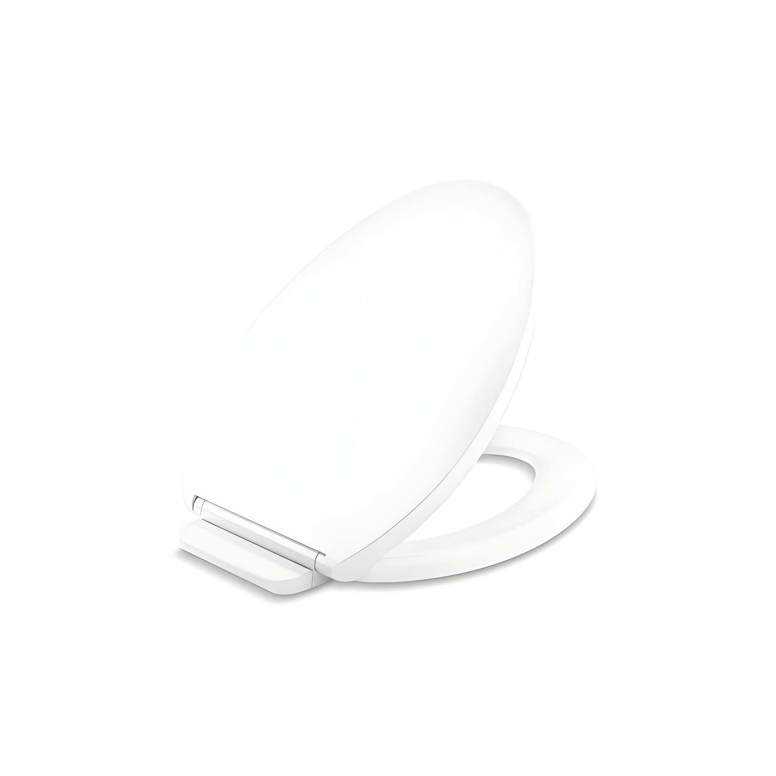 White Quiet-Close Elongated Toilet Seat with ReadyLatch