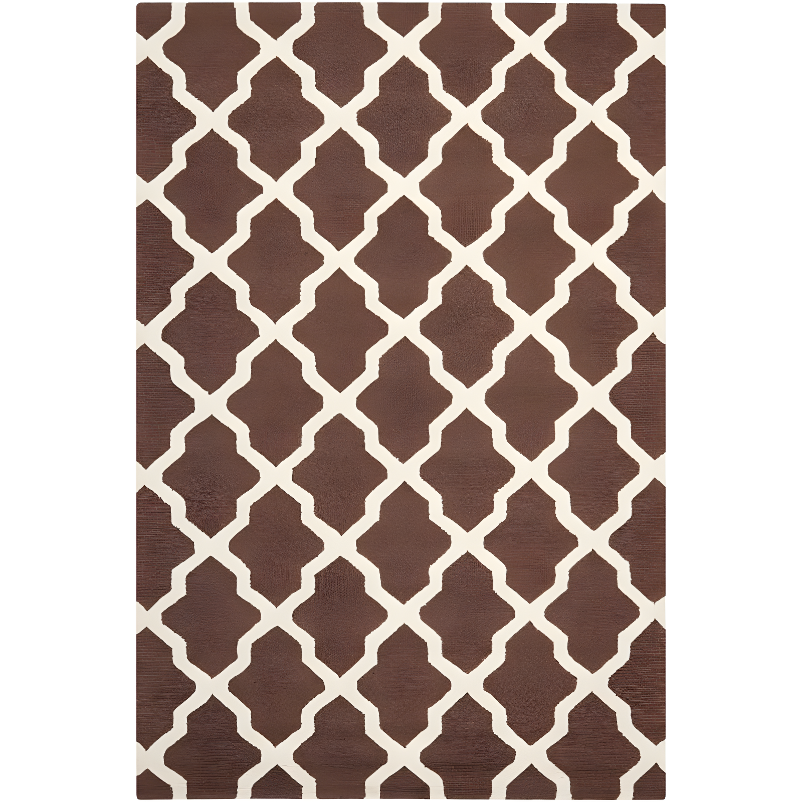 Cambridge Dark Brown and Ivory Hand-Tufted Wool Area Rug