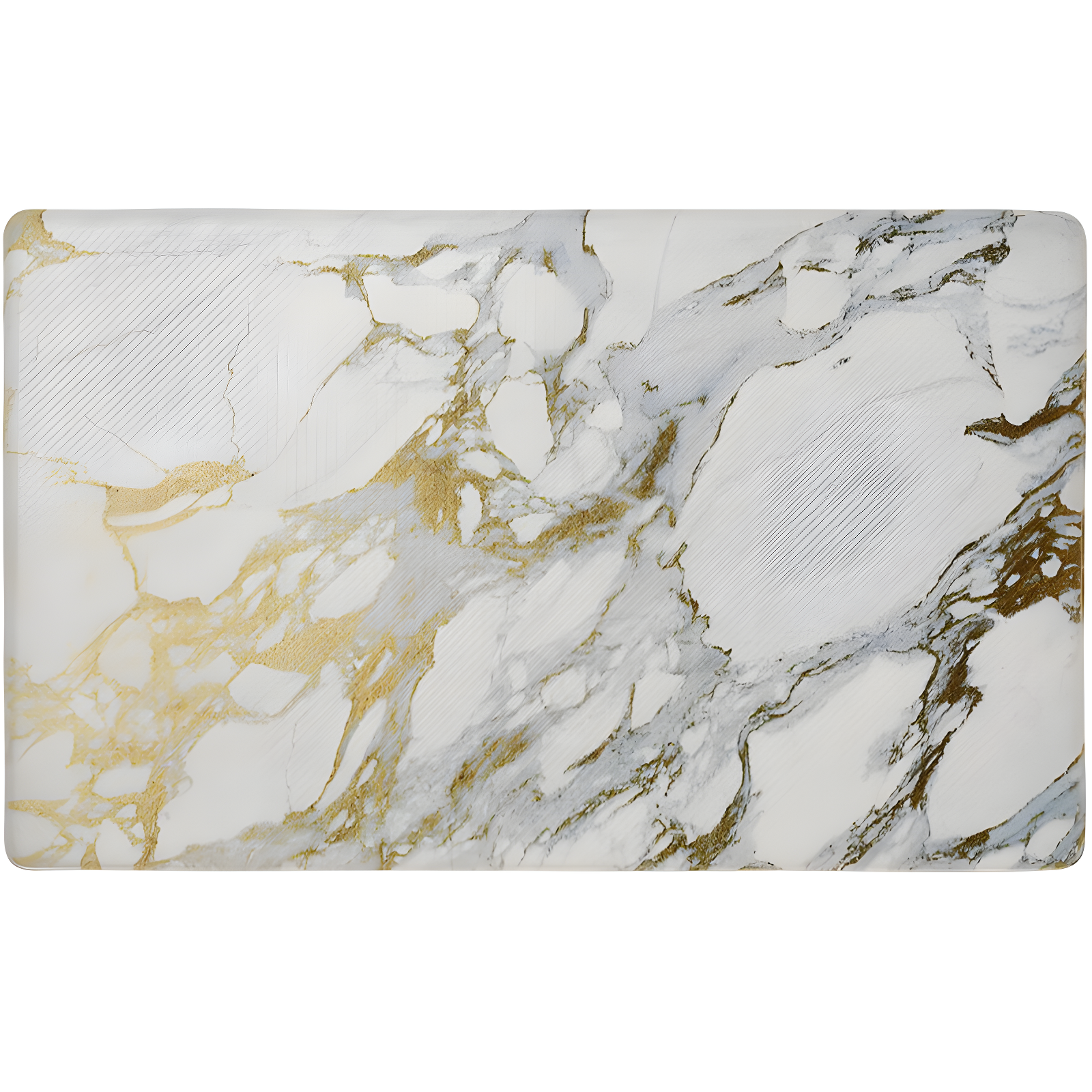 SoHome Gold and White Marble Anti-Fatigue Kitchen Mat