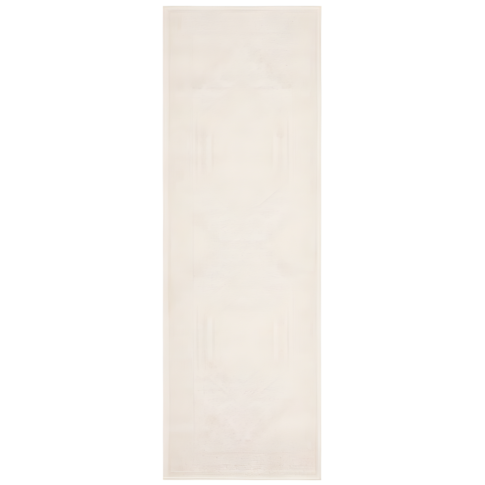 Chic Lodge-Style Ivory & Beige 2'6" x 8' Synthetic Runner Rug