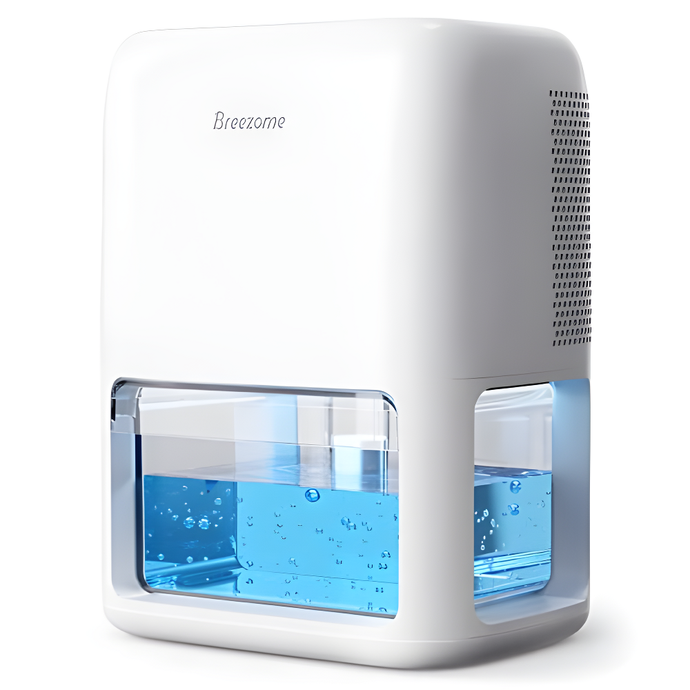 Breezome 60 oz White Portable Dehumidifier with Dual Semiconductor Condensers