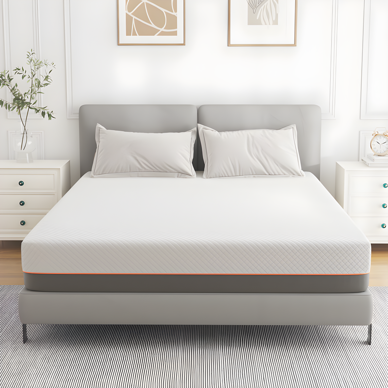 King 10-Inch Gel Memory Foam Mattress with High Density Foam