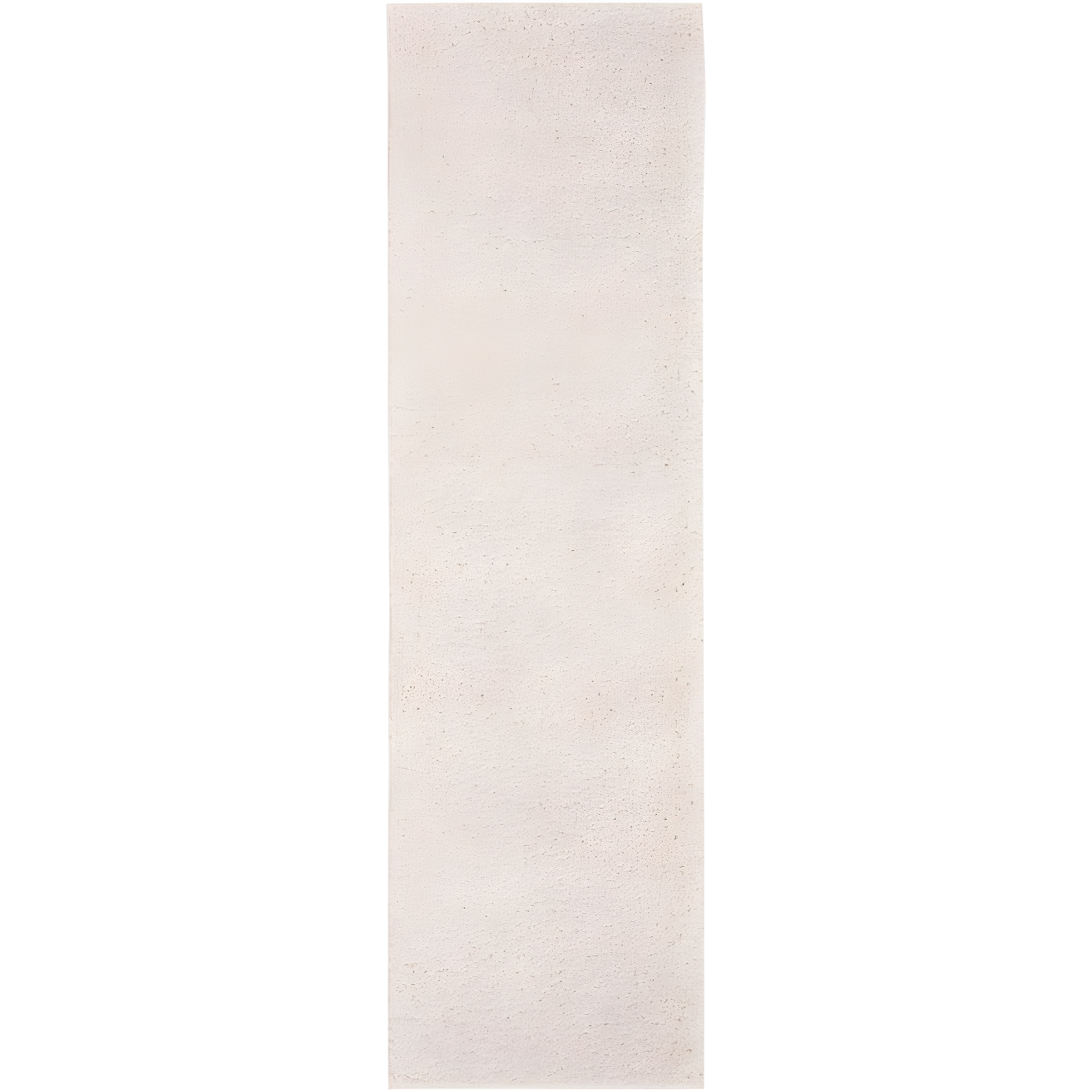 Beige Synthetic Easy Care Shag Runner Rug 2'3" x 6'