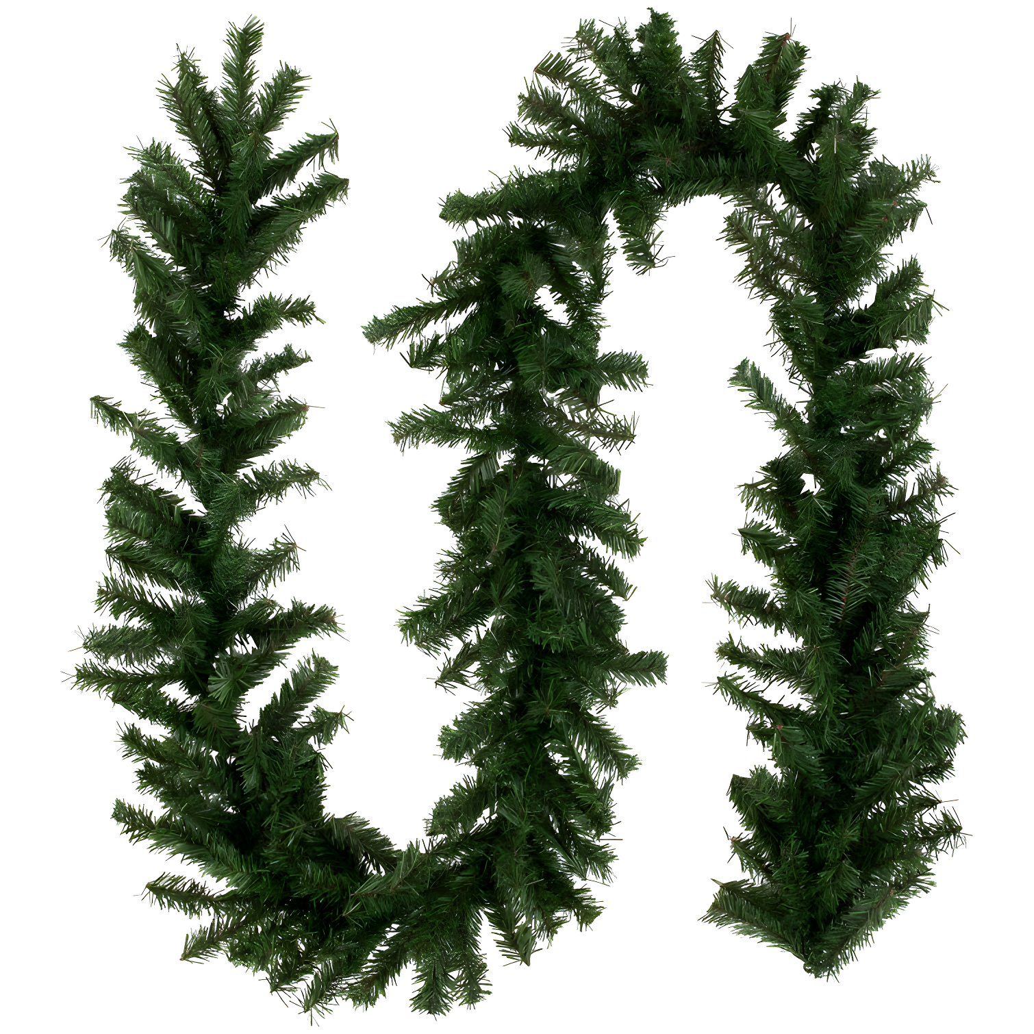 9' Green Canadian Pine Artificial Christmas Garland for Indoor/Outdoor Use