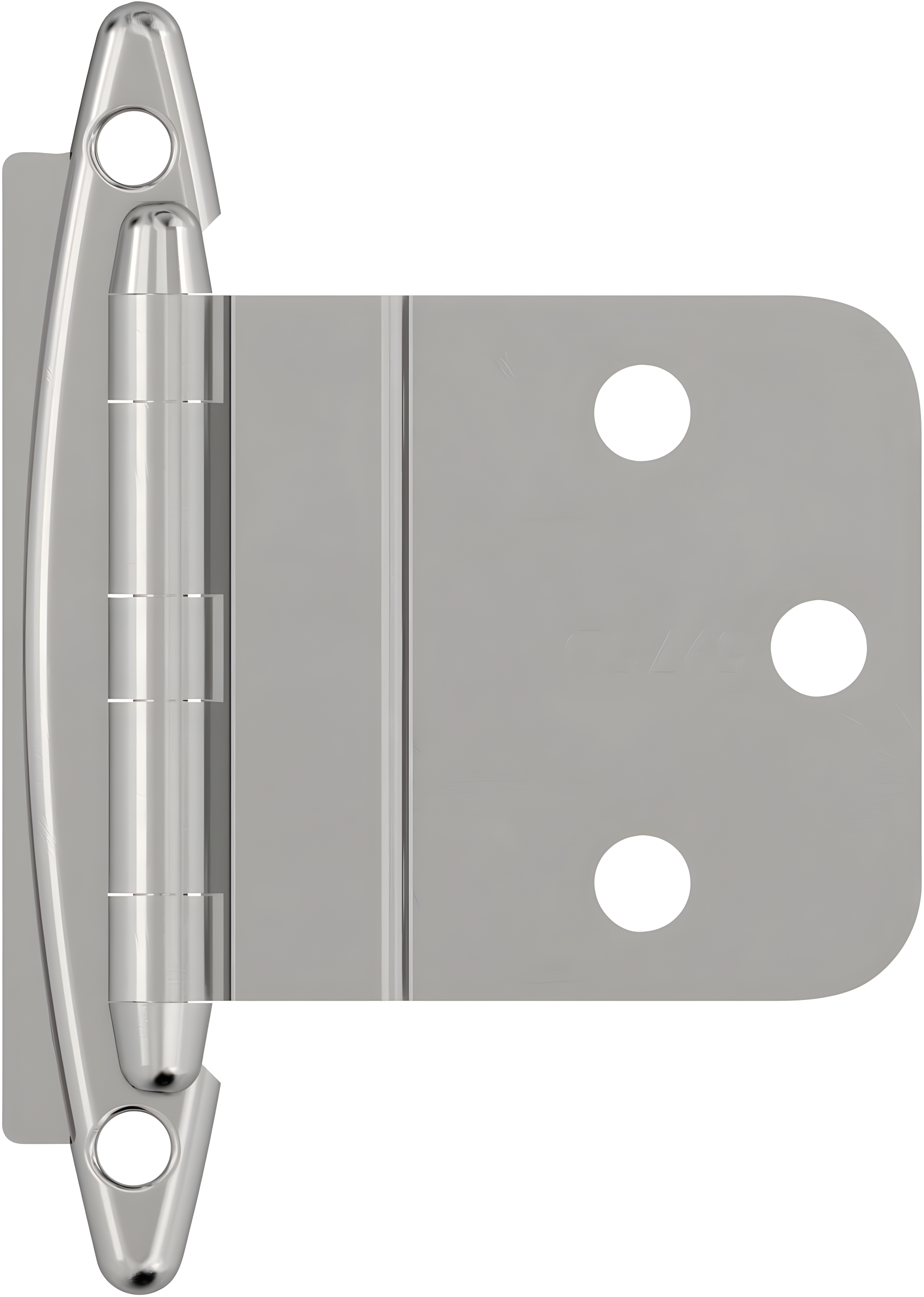 Polished Chrome 3/8 Inch Inset Cabinet Hinge