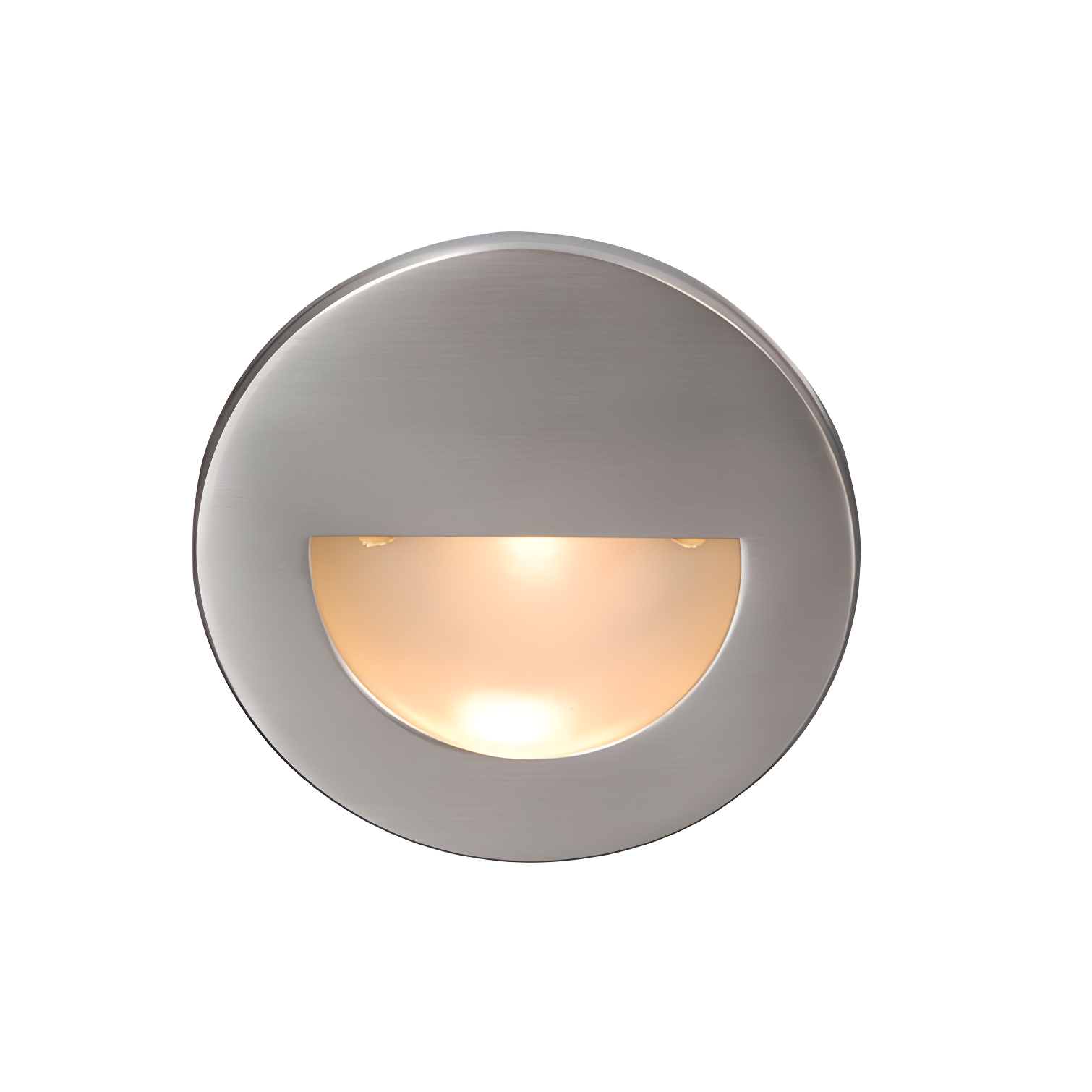 Sleek Brushed Nickel 3" Dimmable LED Step Light