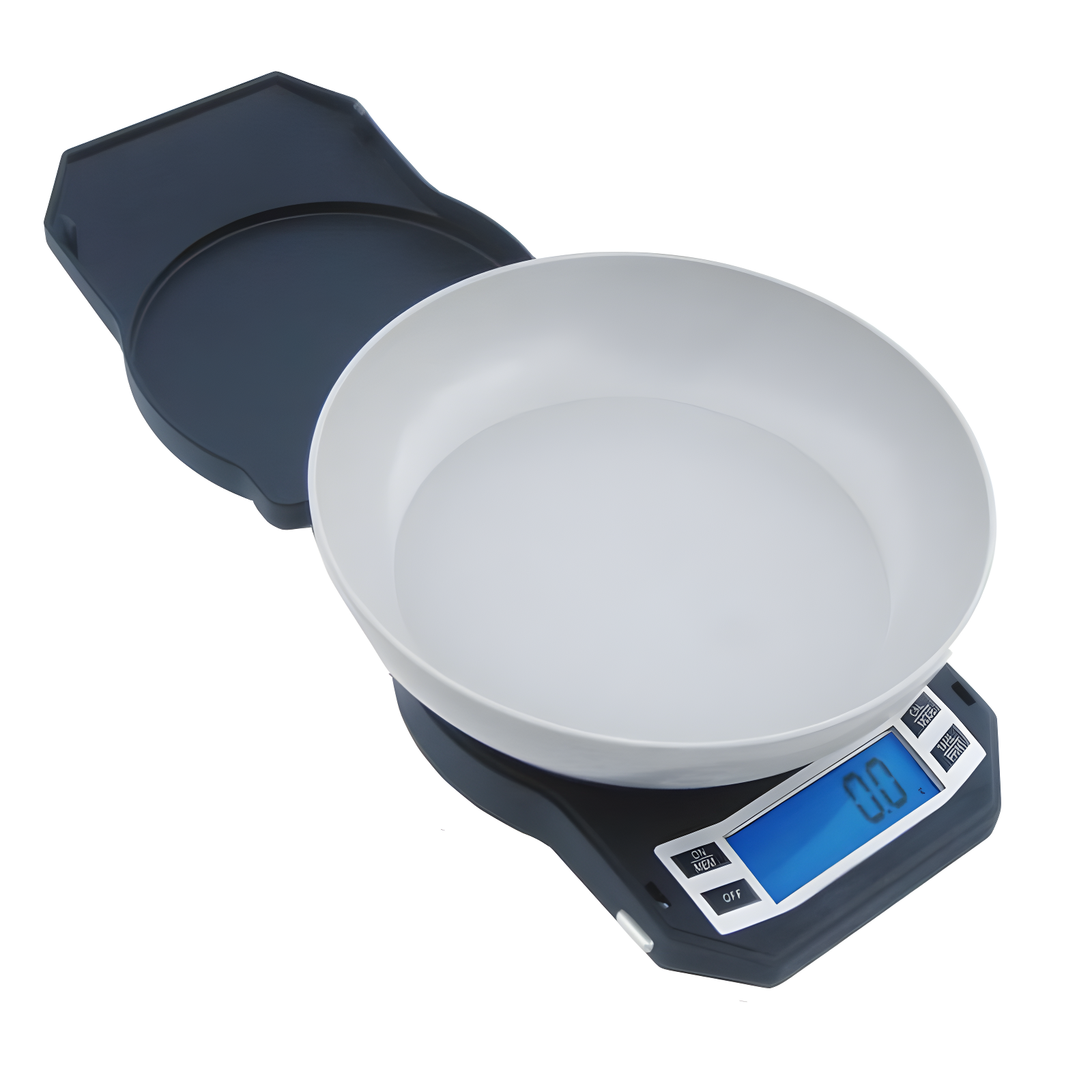 Black Precision Digital Kitchen Scale with Removable Bowl