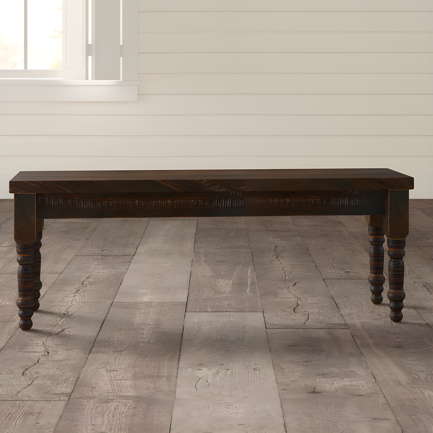 Valerie Barnwood Solid Pine Wood Storage Bench