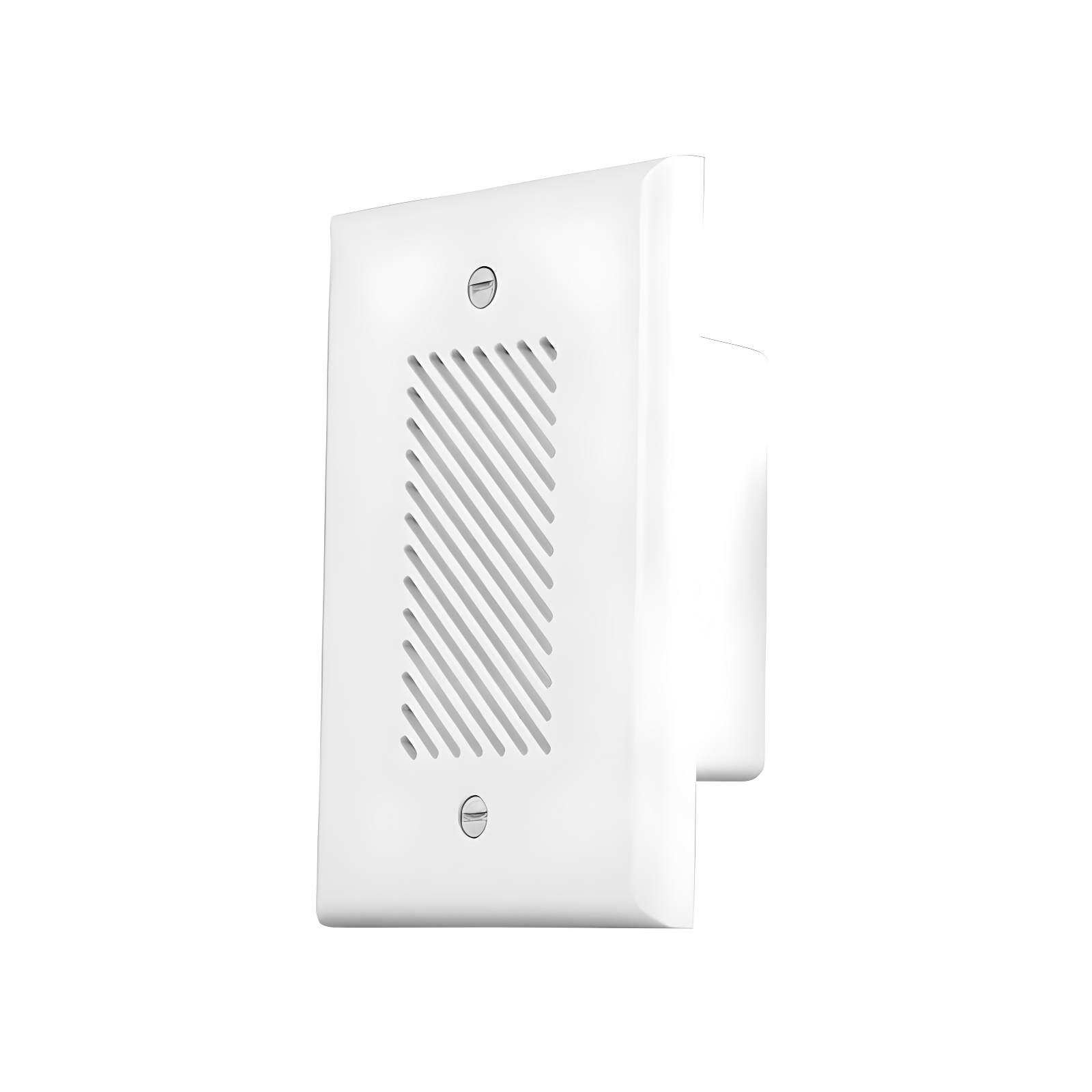 White Rectangular Wired Electronic Door Chime Kit with Lighted Button