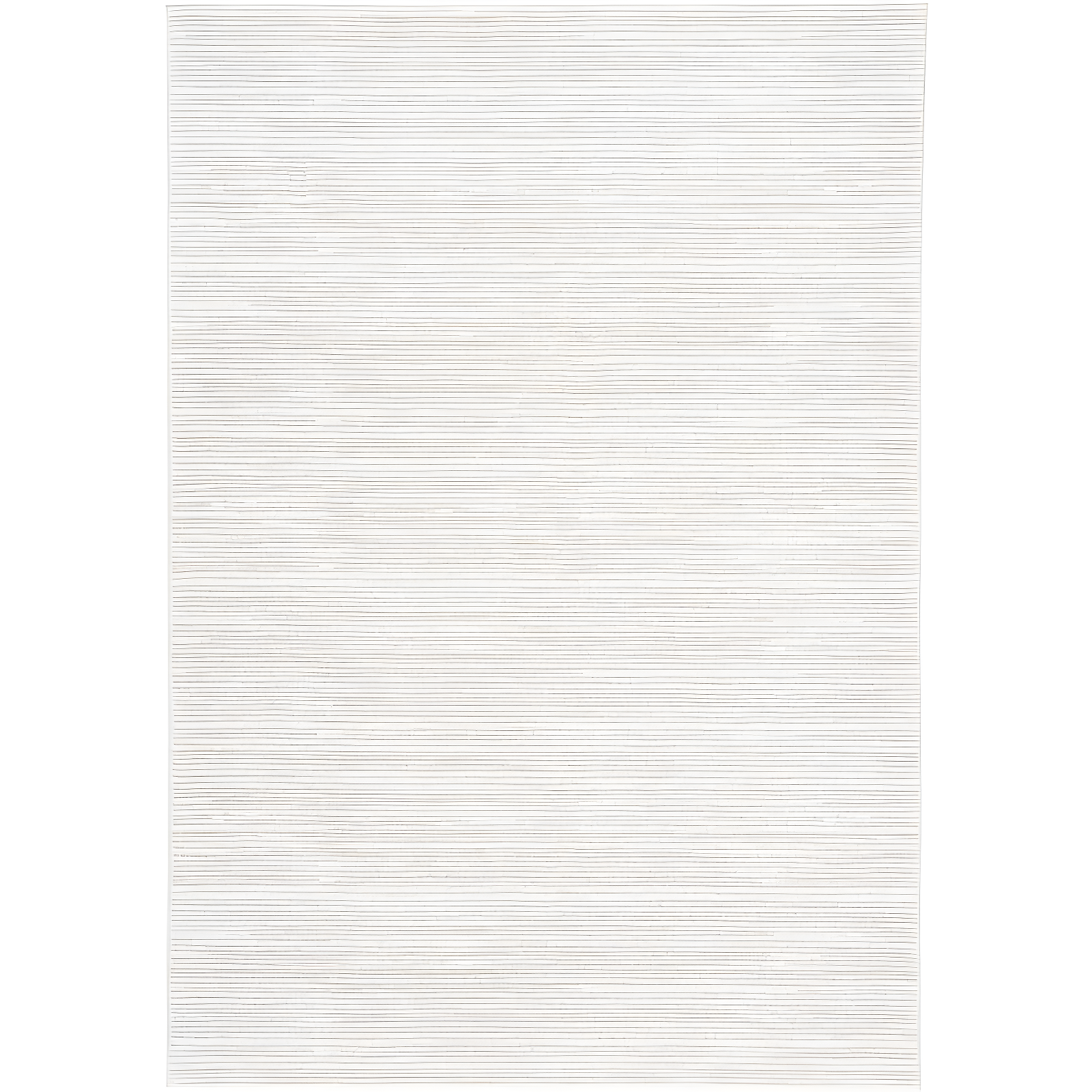 Ivory Hand-knotted Synthetic Rectangular Area Rug 3' x 5'