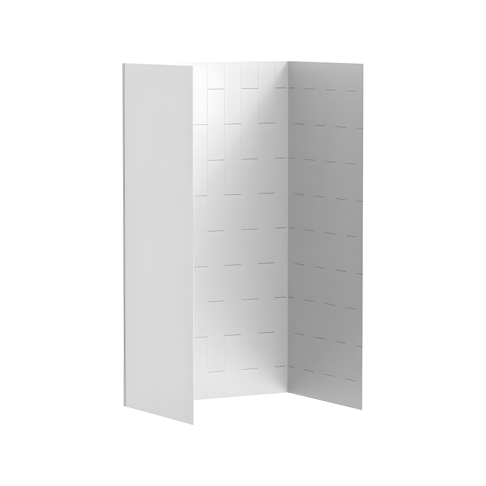 Aspirations White Acrylic 84" Shower Wall Set