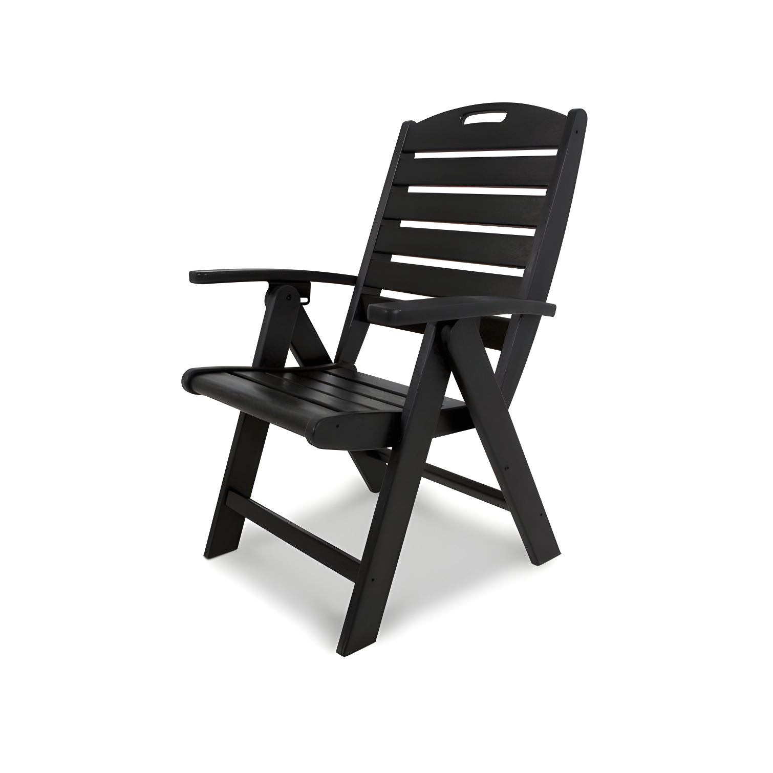 Ash Charcoal Highback Outdoor Dining Chair with Arms