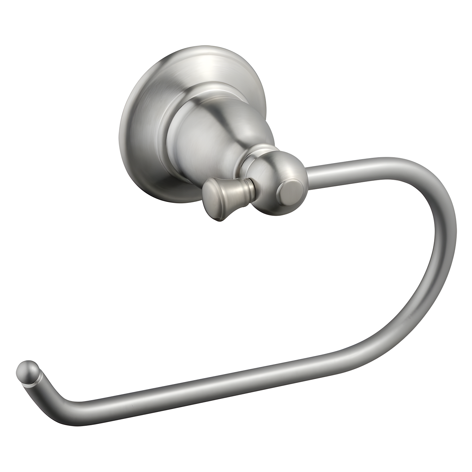 Satin Nickel Traditional Wall-Mounted Toilet Paper Holder