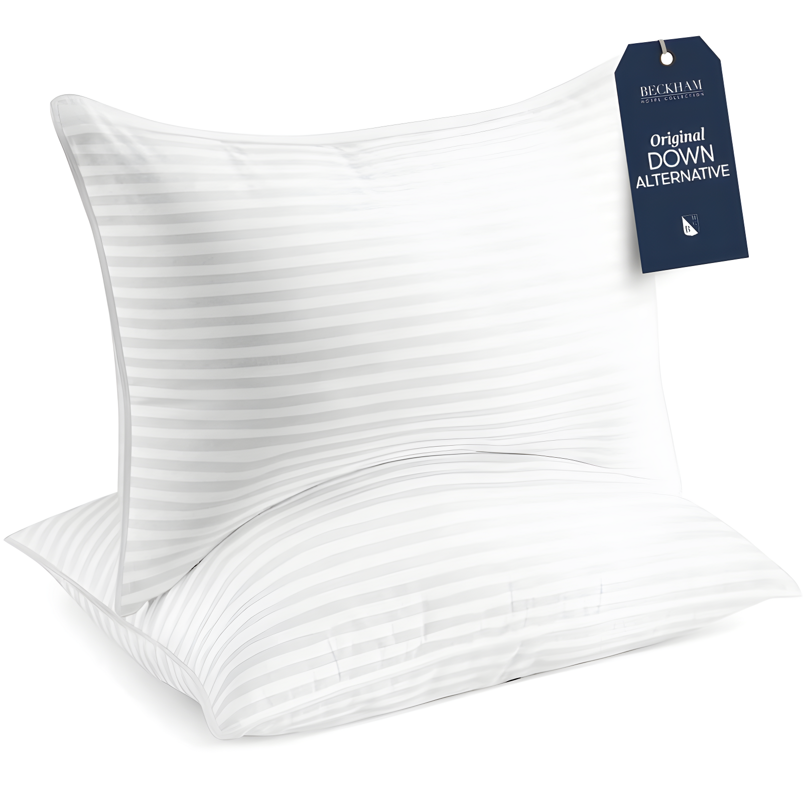 Queen Size White Hypoallergenic Memory Foam Pillows - Set of 2