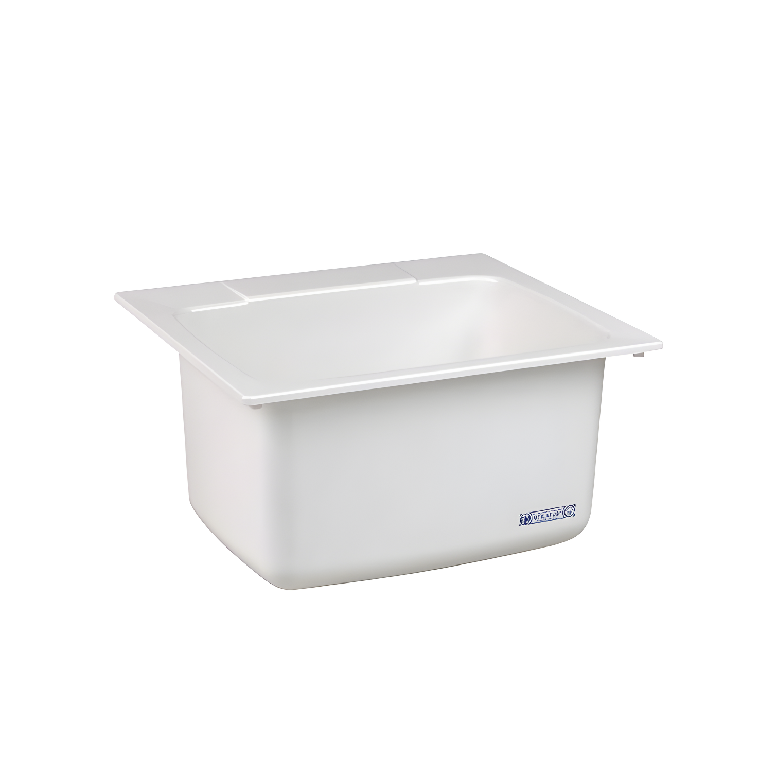 White 25'' Fiberglass Drop-In Utility Sink