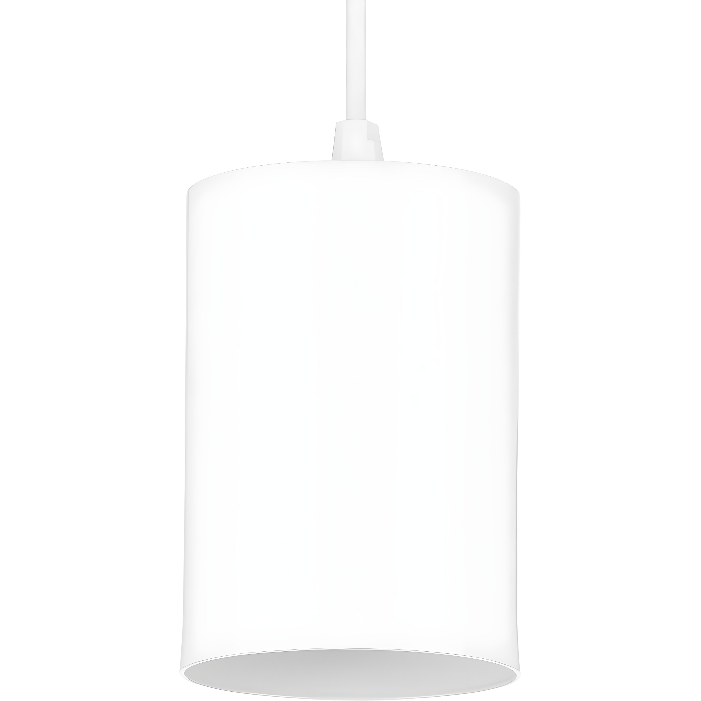 White Aluminum 5" Cylinder Indoor/Outdoor Pendant Light