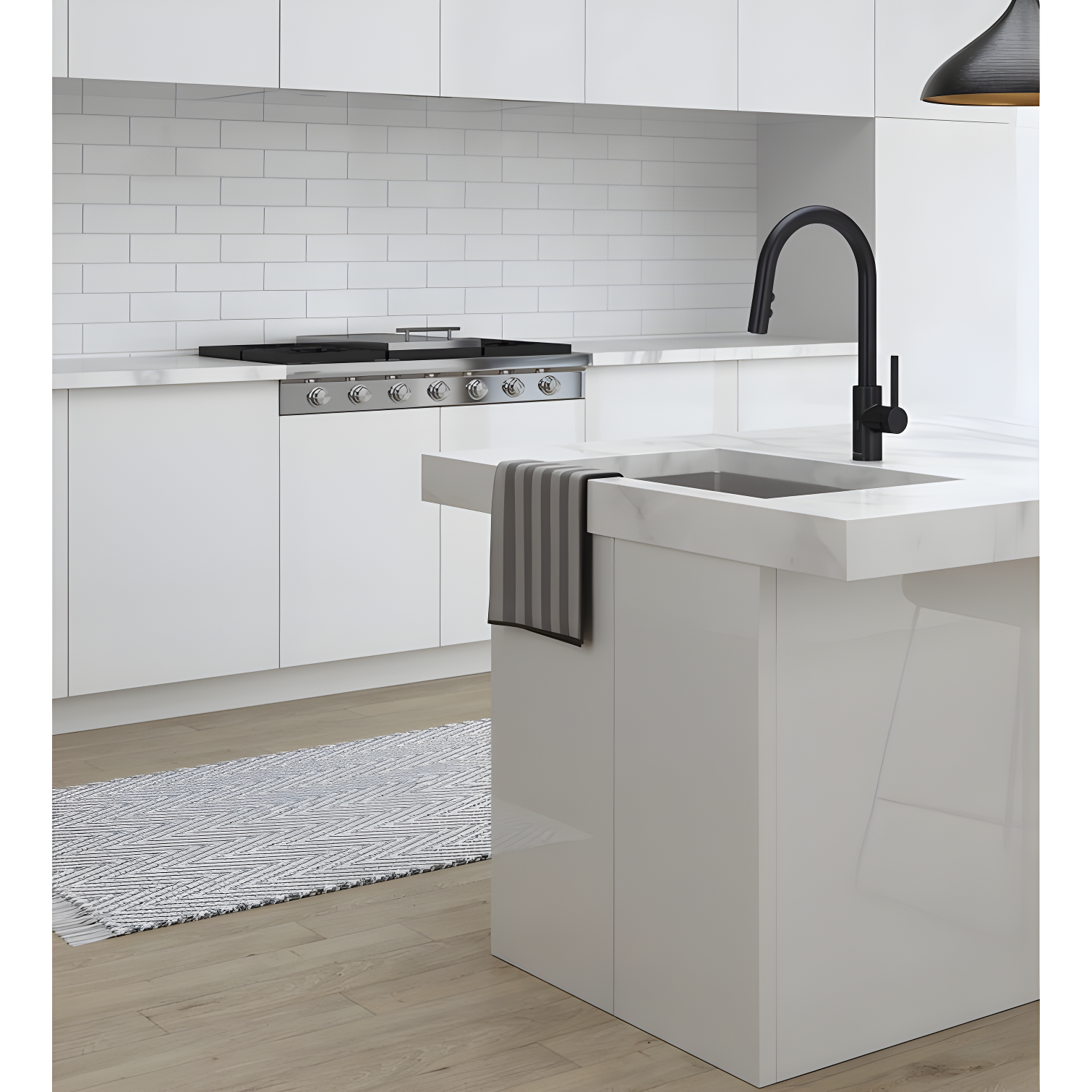 Matte Black Touchless Pull Down Kitchen Faucet with Pull-out Spray
