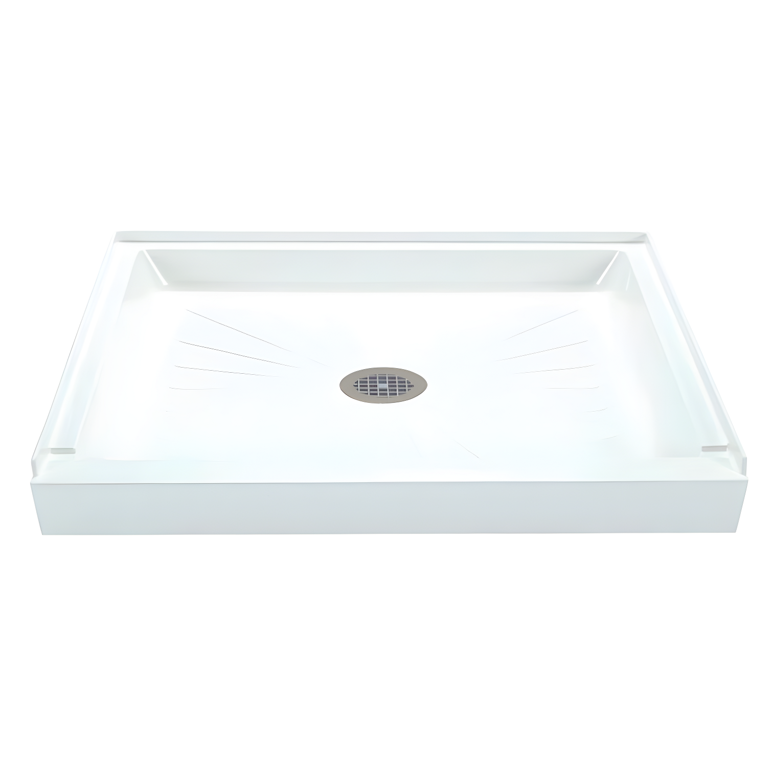 Durabase 48'' x 32'' White Rectangular Shower Base