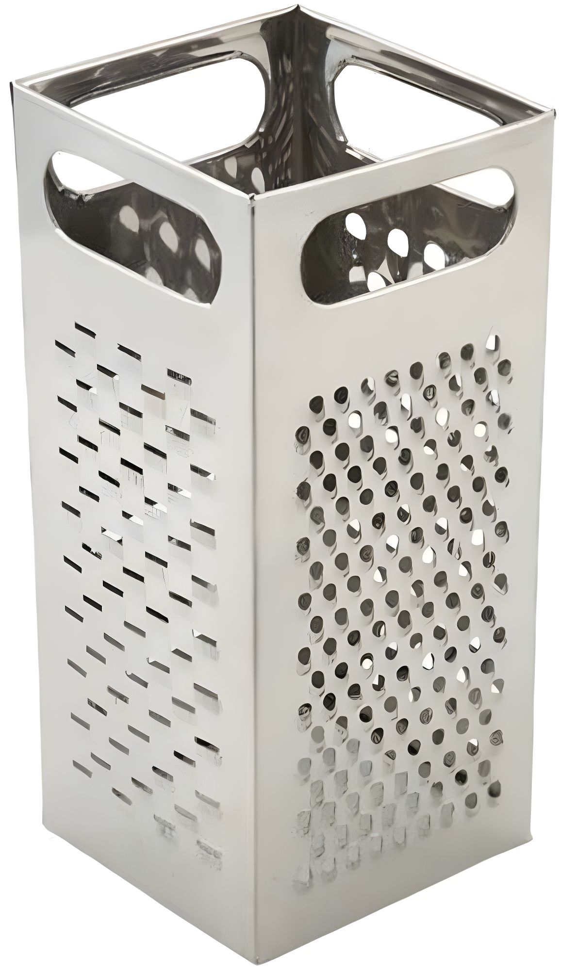 Stainless Steel 9-Inch Box Grater with Multiple Blades