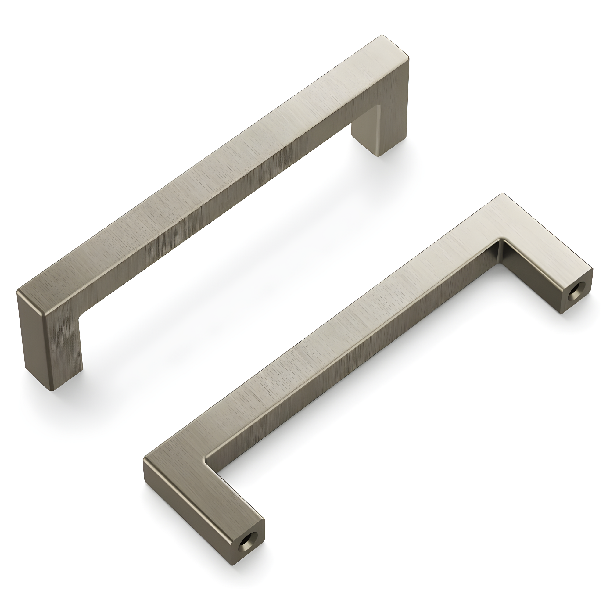 Stainless Steel Brushed Cabinet Pulls 10-Pack with Mounting Hardware