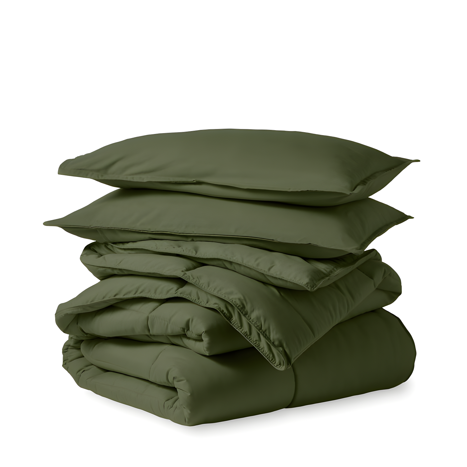 Full Cypress Green Down Alternative Microfiber Comforter Set