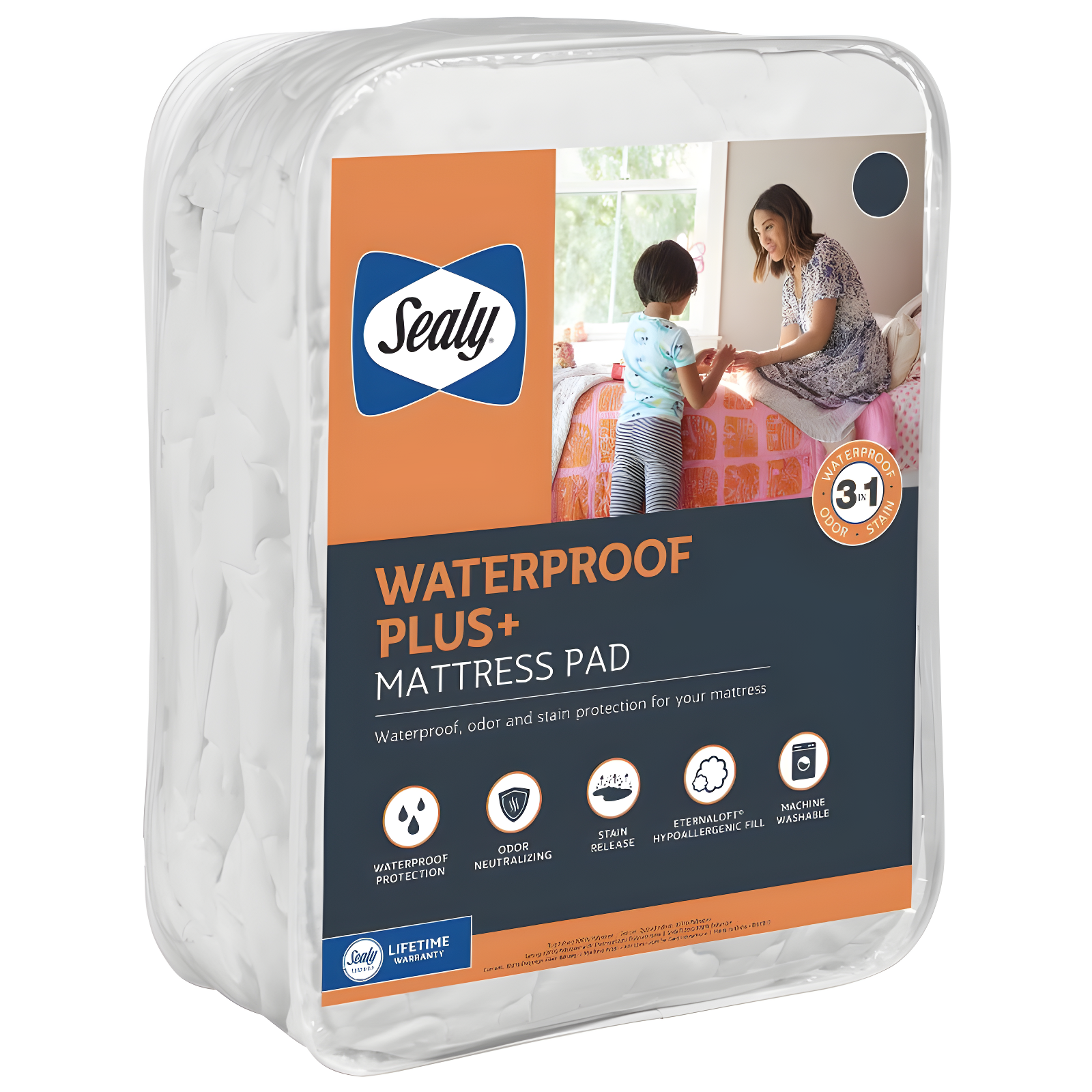 King Waterproof Hypoallergenic Polyester Mattress Pad