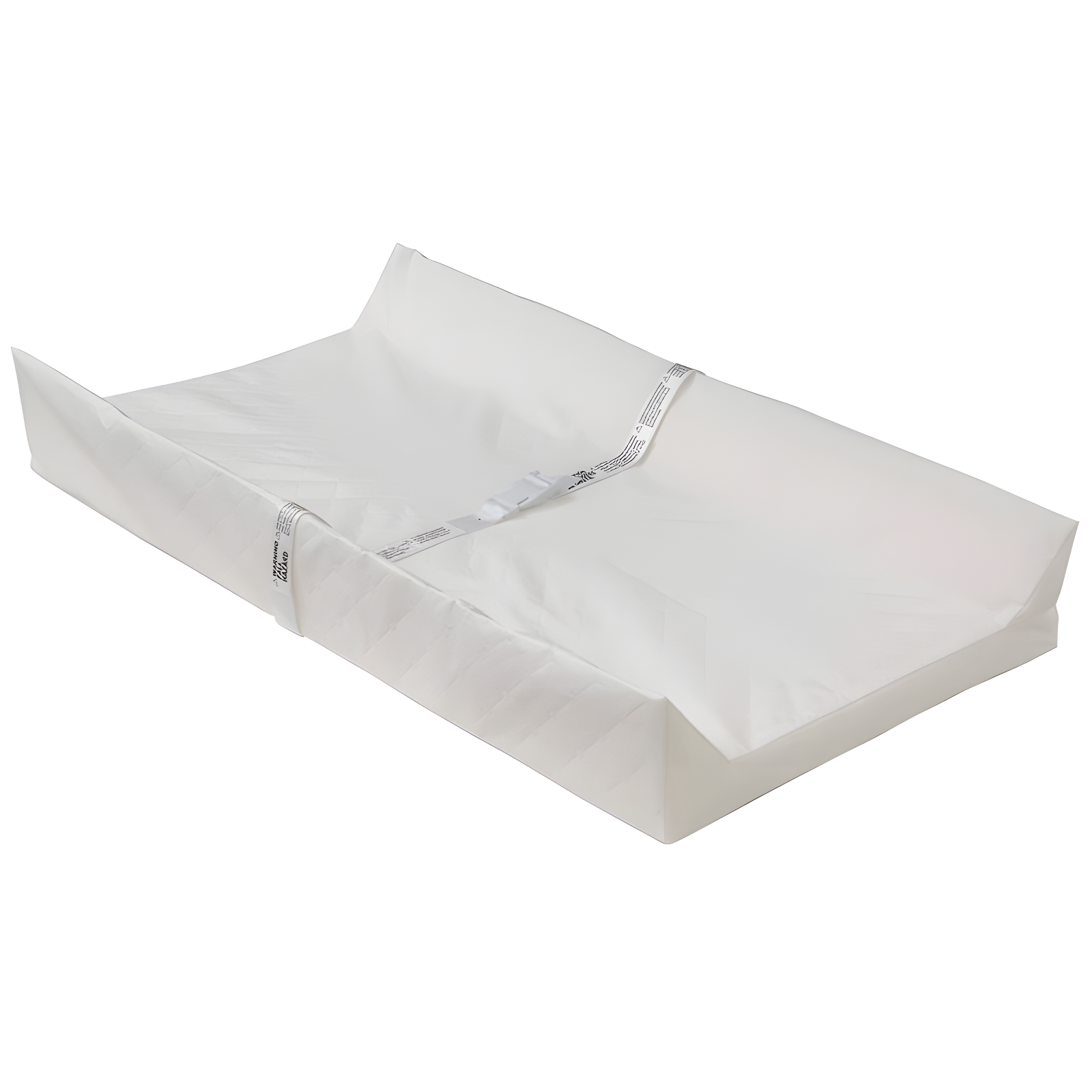 White Foam Contoured Changing Pad with Waterproof Cover