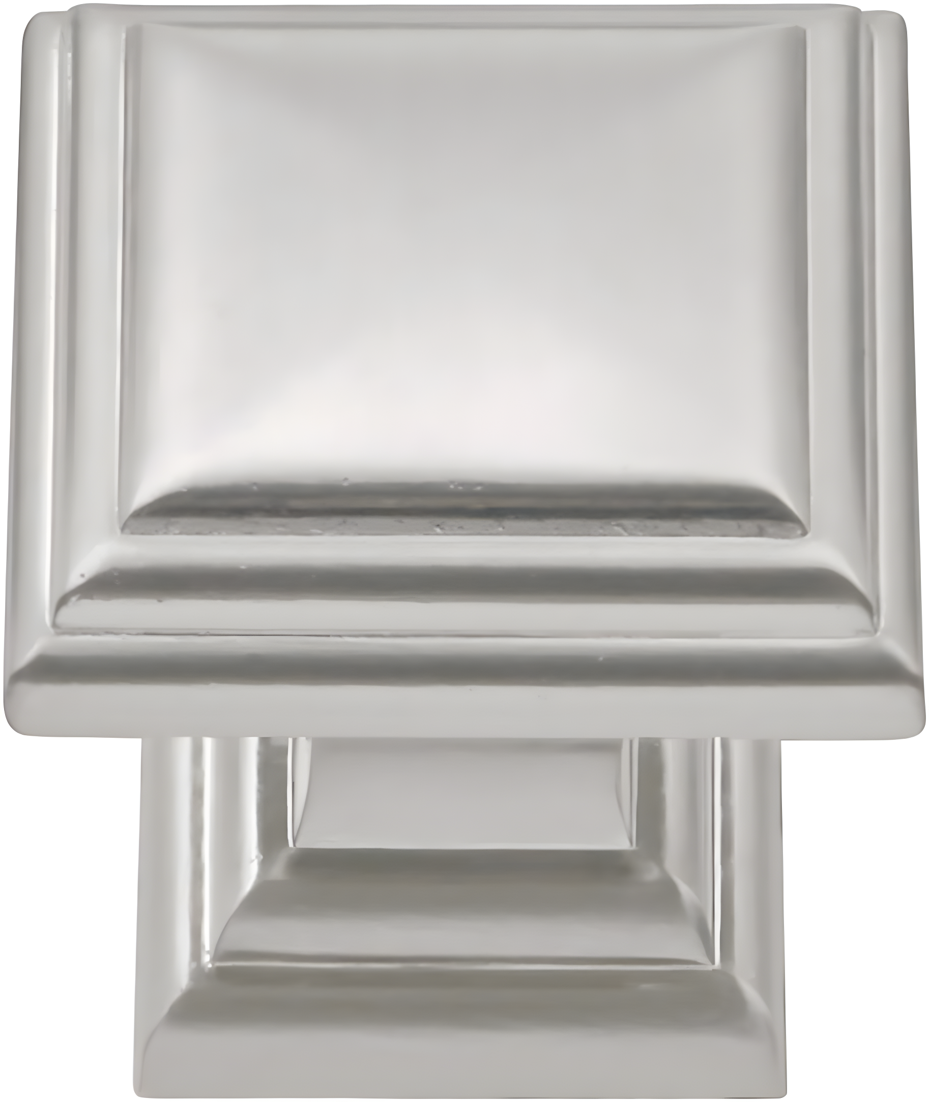 Somerset Brushed Nickel Square Cabinet Knob 1-1/8"