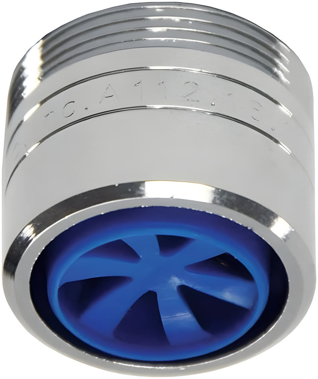 Chrome 1.5 GPM Water-Saving Faucet Aerator with Blue Insert